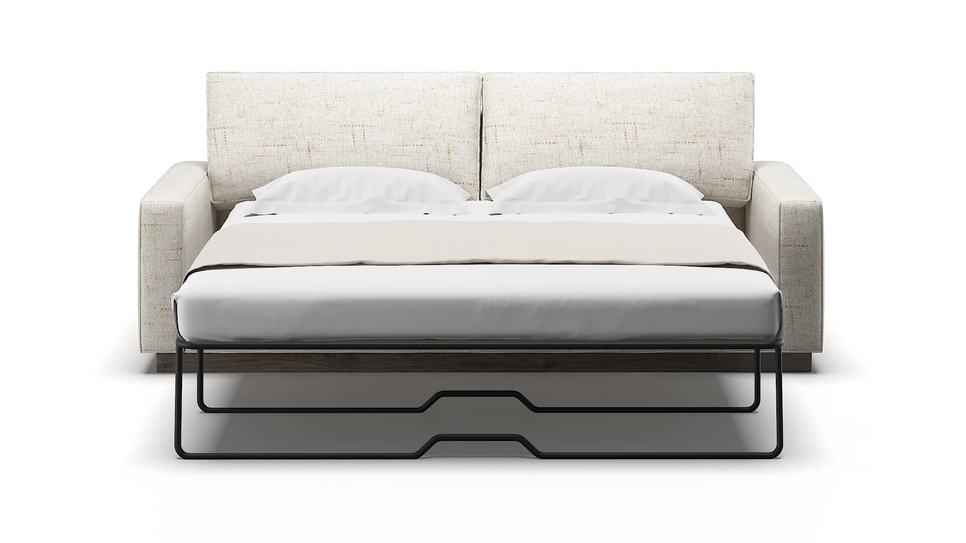 Alton Derby Taupe Sofa Sleeper Espresso legs 1