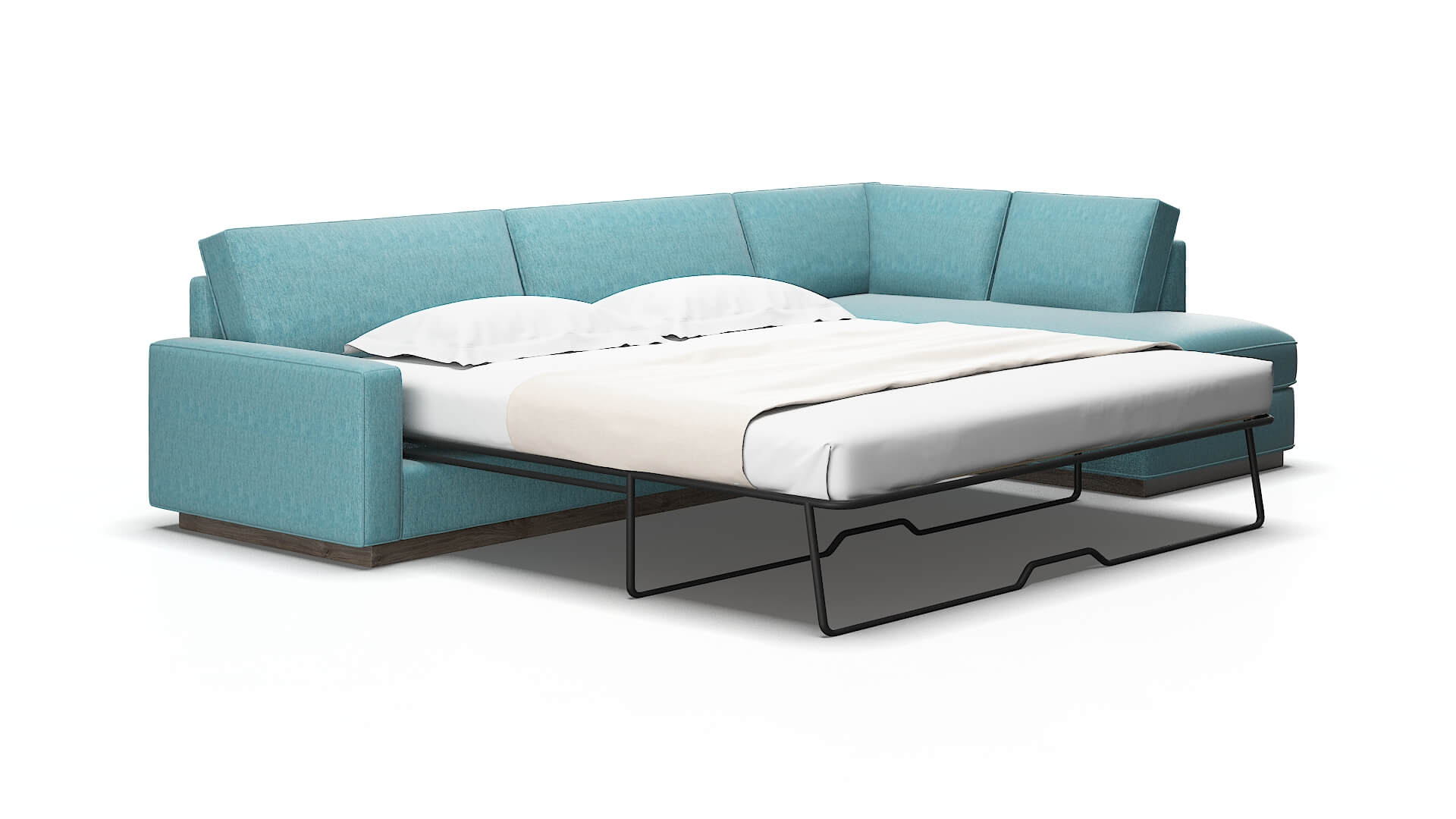 Alton Dream_d Peacock Panel Sleeper espresso legs 2