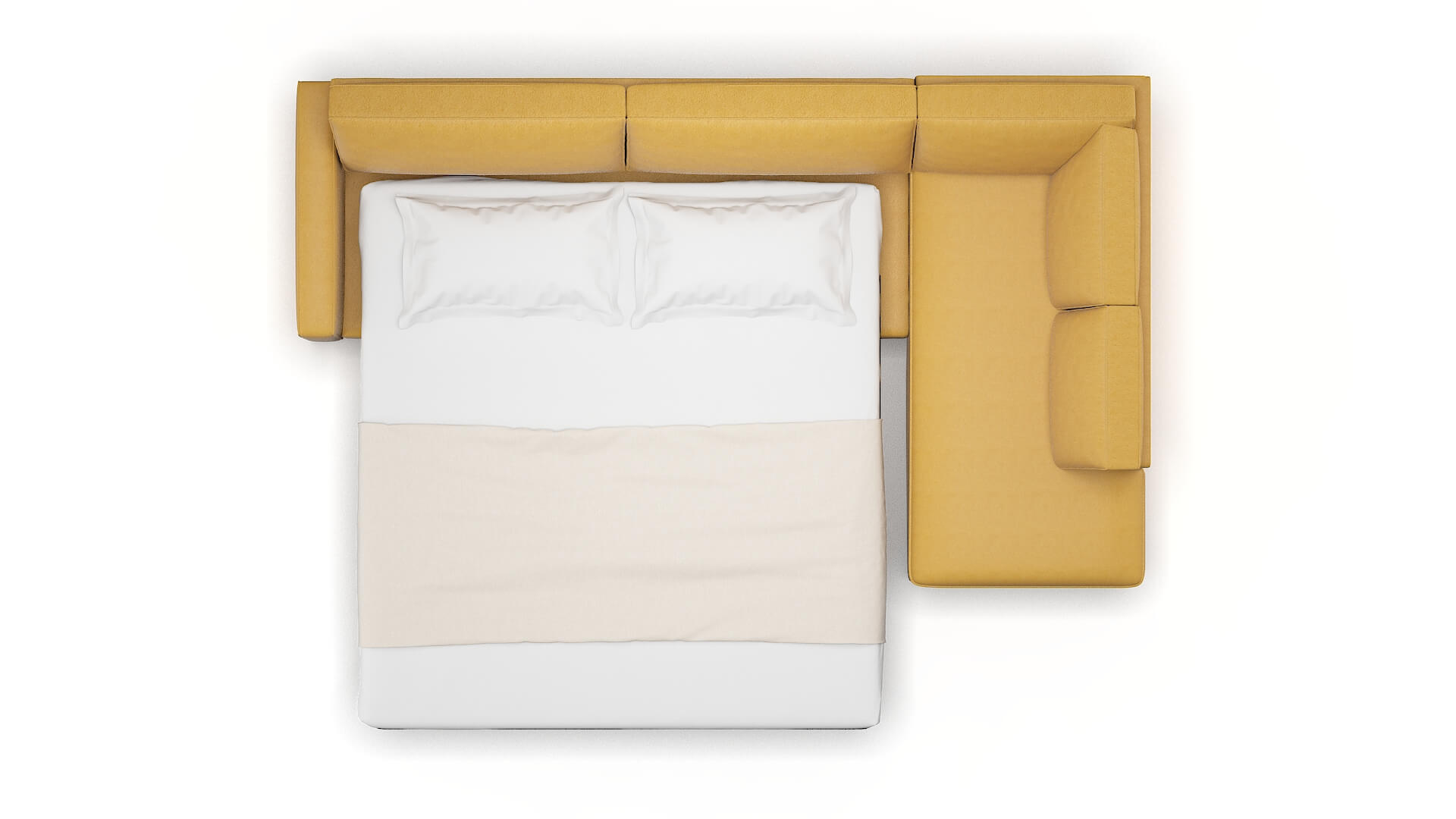 Alton Dream_d Sunflower Panel Sleeper Espresso legs 3