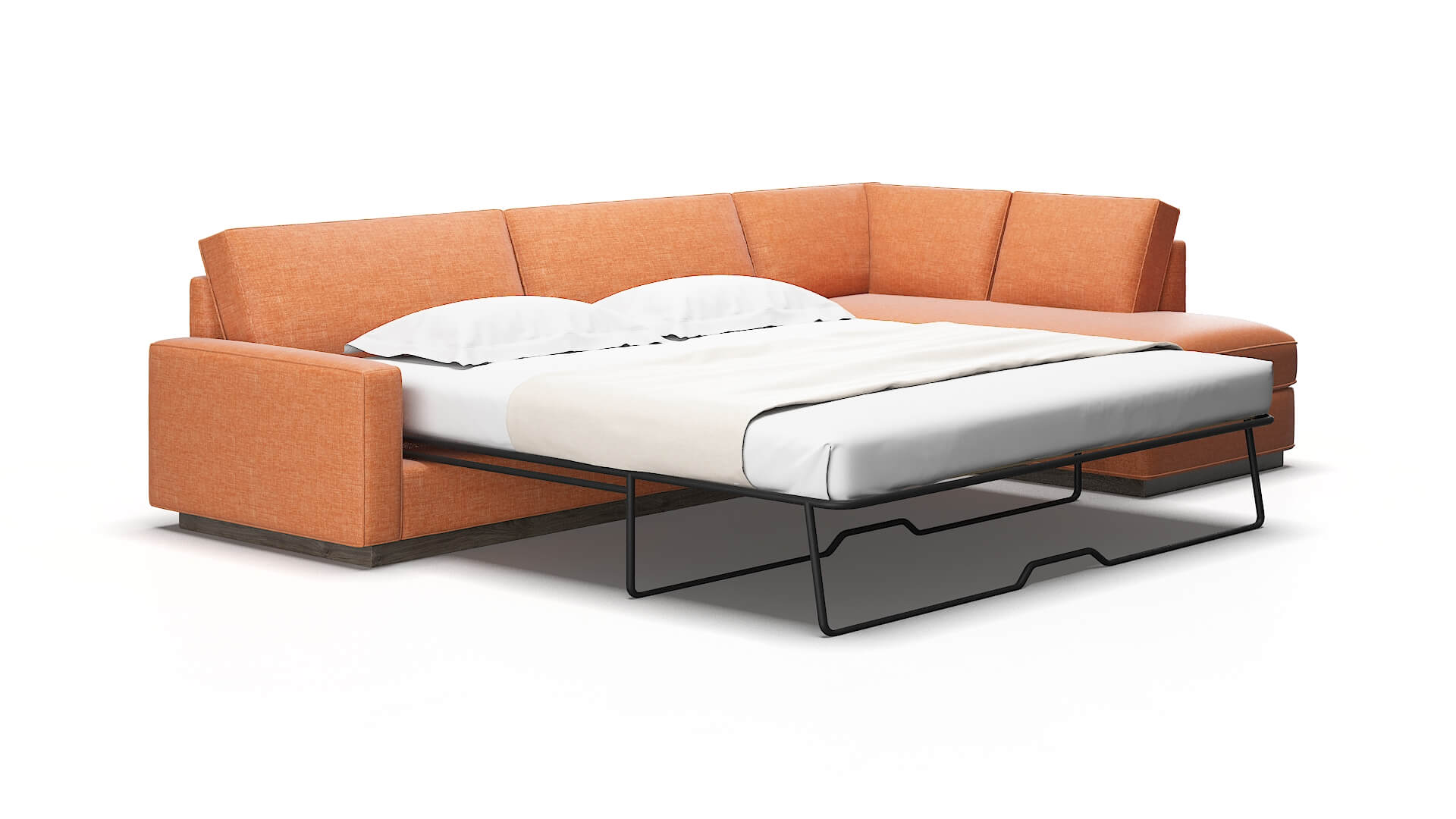 Alton Durham tangerine Panel sleeper Espresso Legs  2