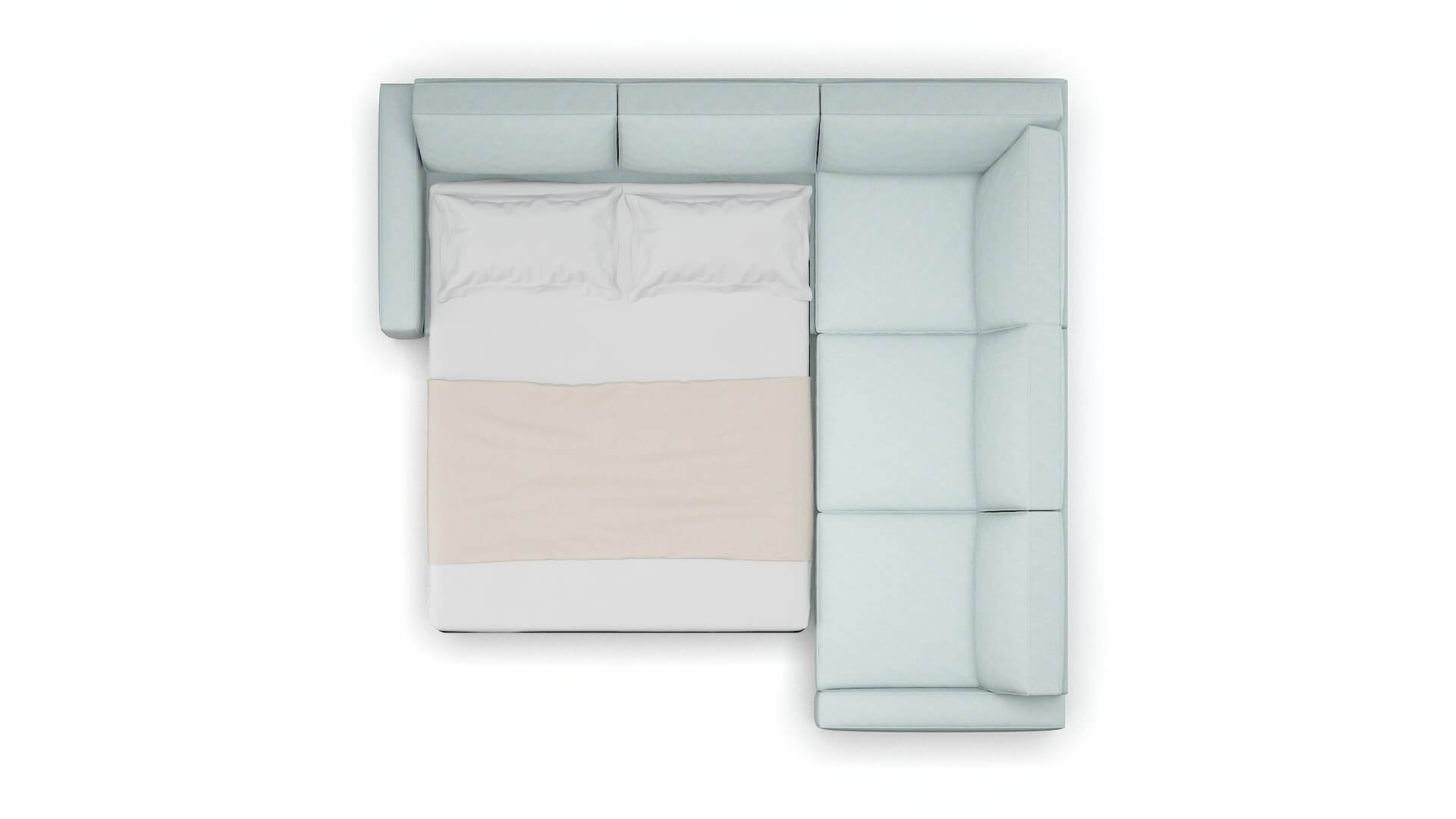 Alton Elliot Spa Sectional Sleeper Espresso legs 3