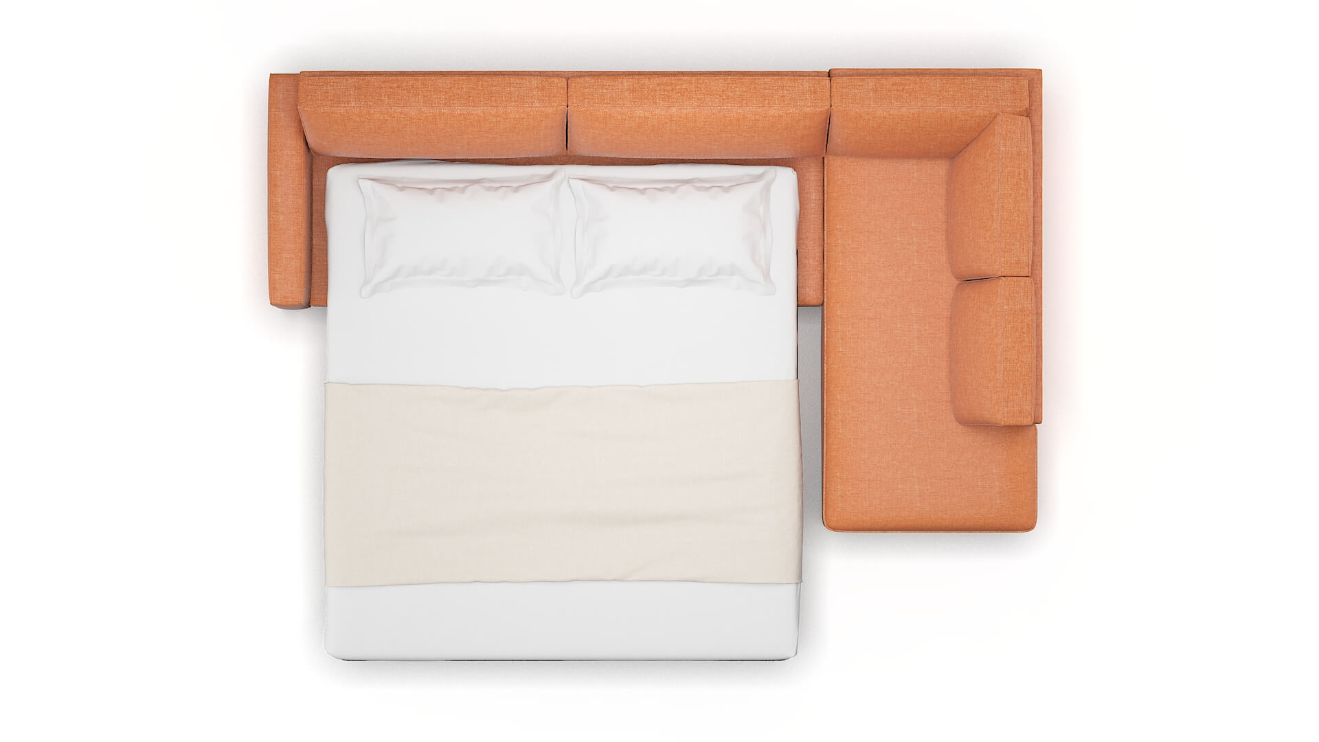 Alton Hepburn Appricot Panel Sleeper Espresso legs 3