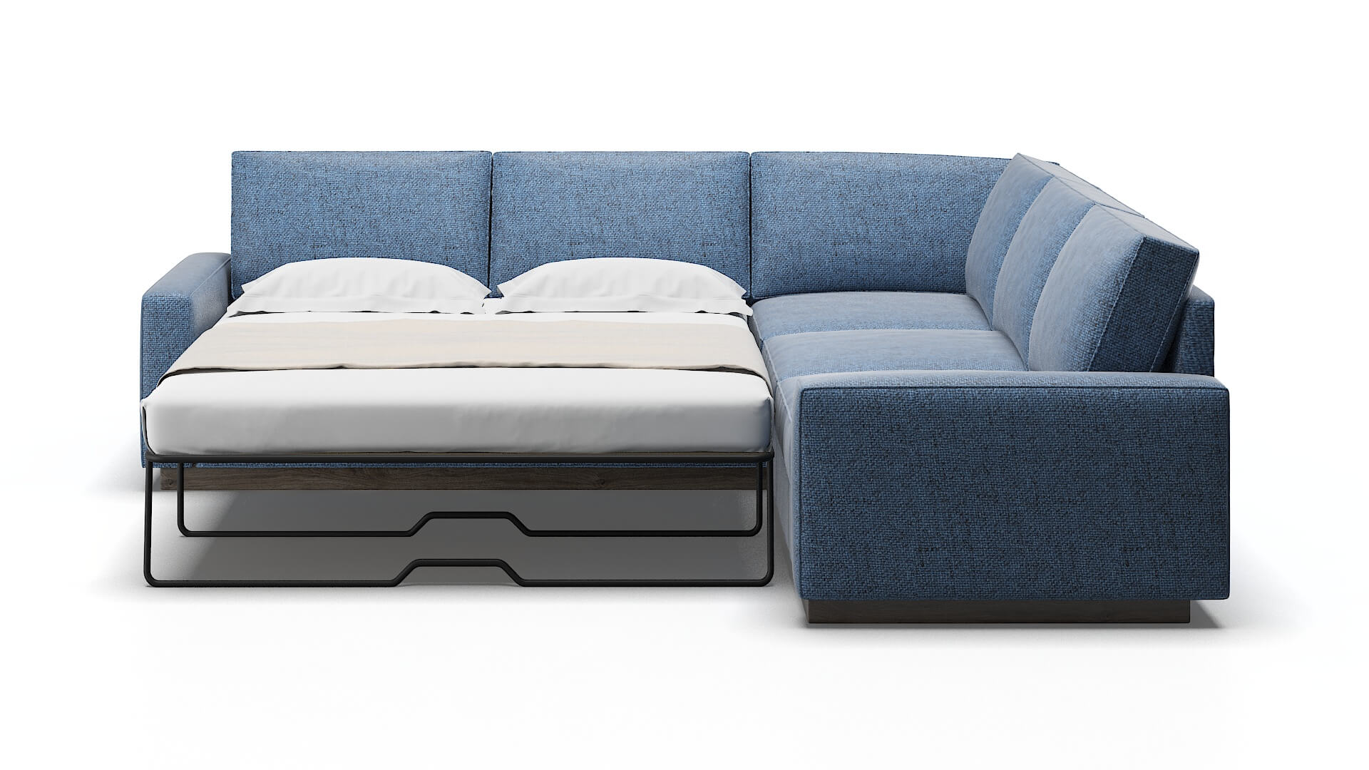 Alton Hepburn Water Sectional Sleeper Espresso legs 1