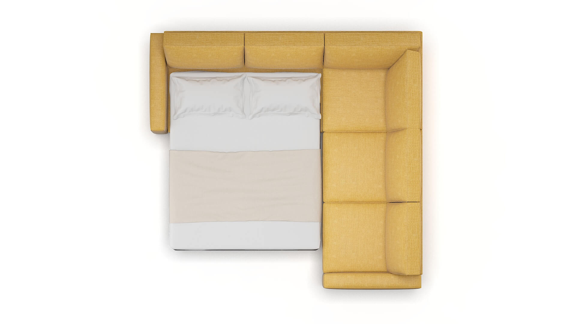 Alton Insight Citronella Sectional Sleeper Espresso legs 3