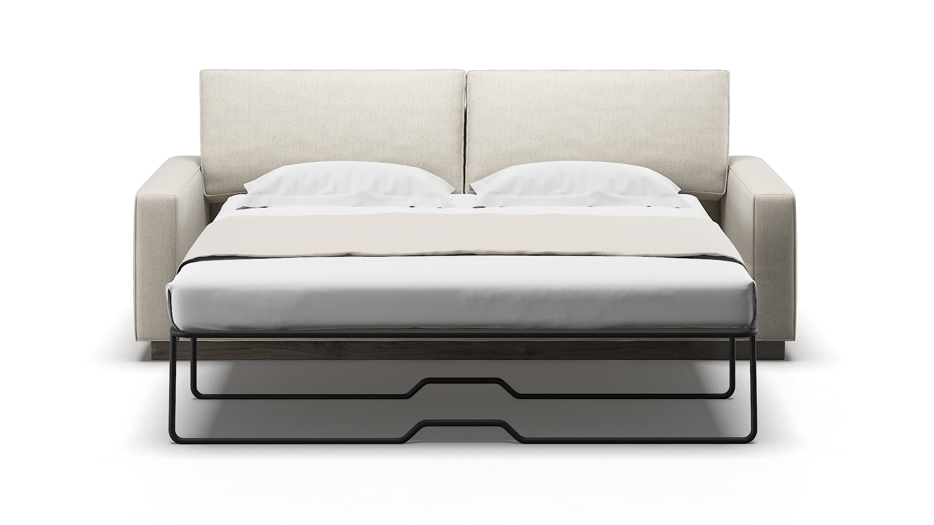 Alton Insight Dove Sofa Sleeper Espresso legs 1