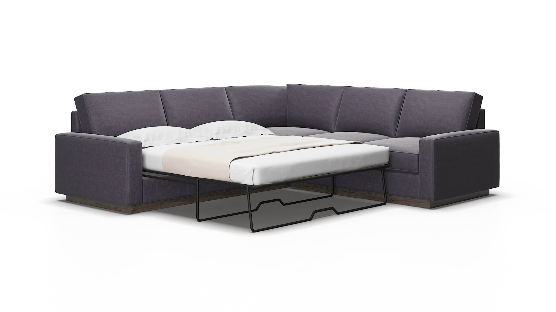 Alton Keylargo grape Sectional sleeper Espresso Legs  2