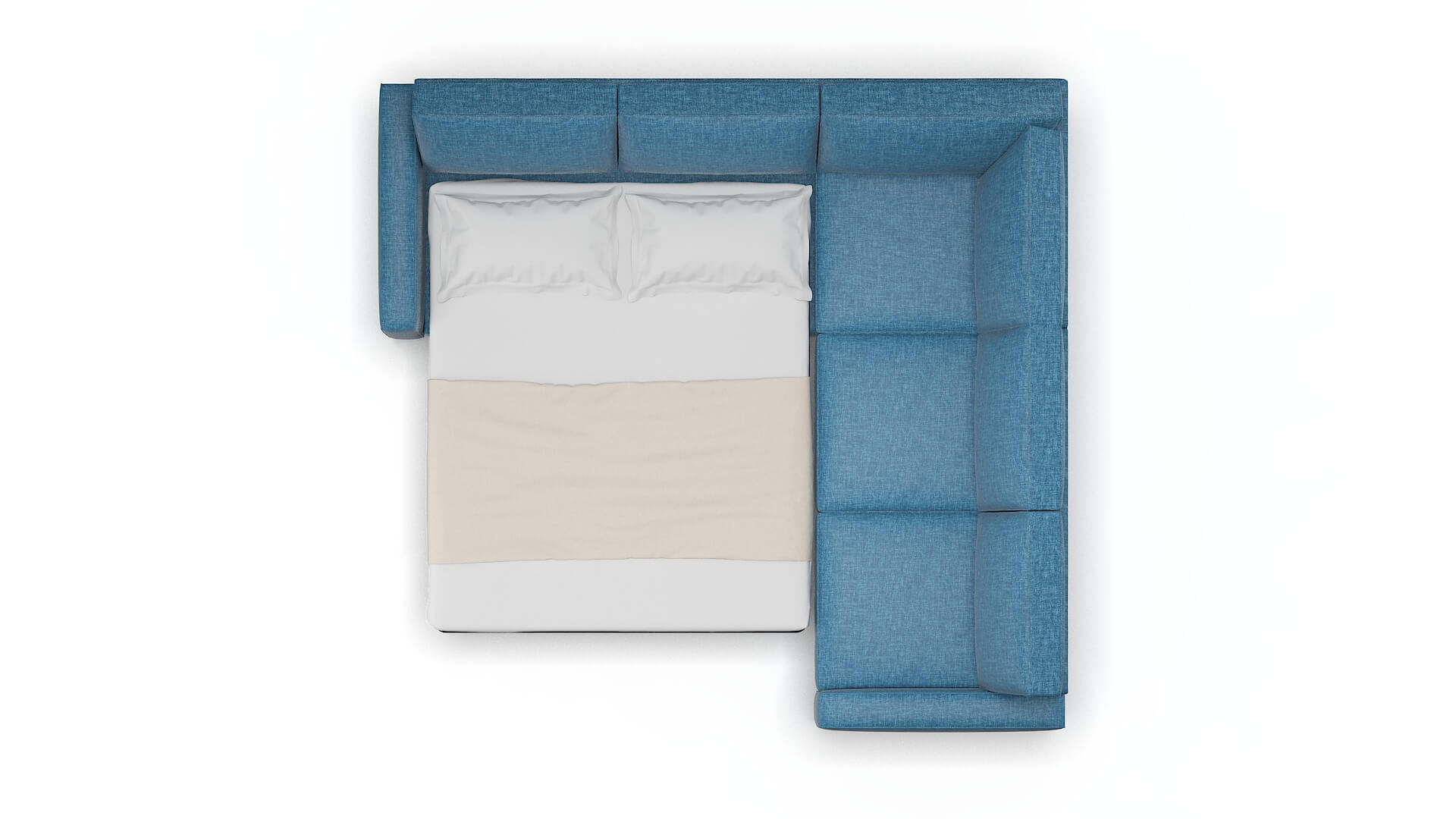 Alton Keylargo Ocean Sectional Sleeper Espresso legs 3