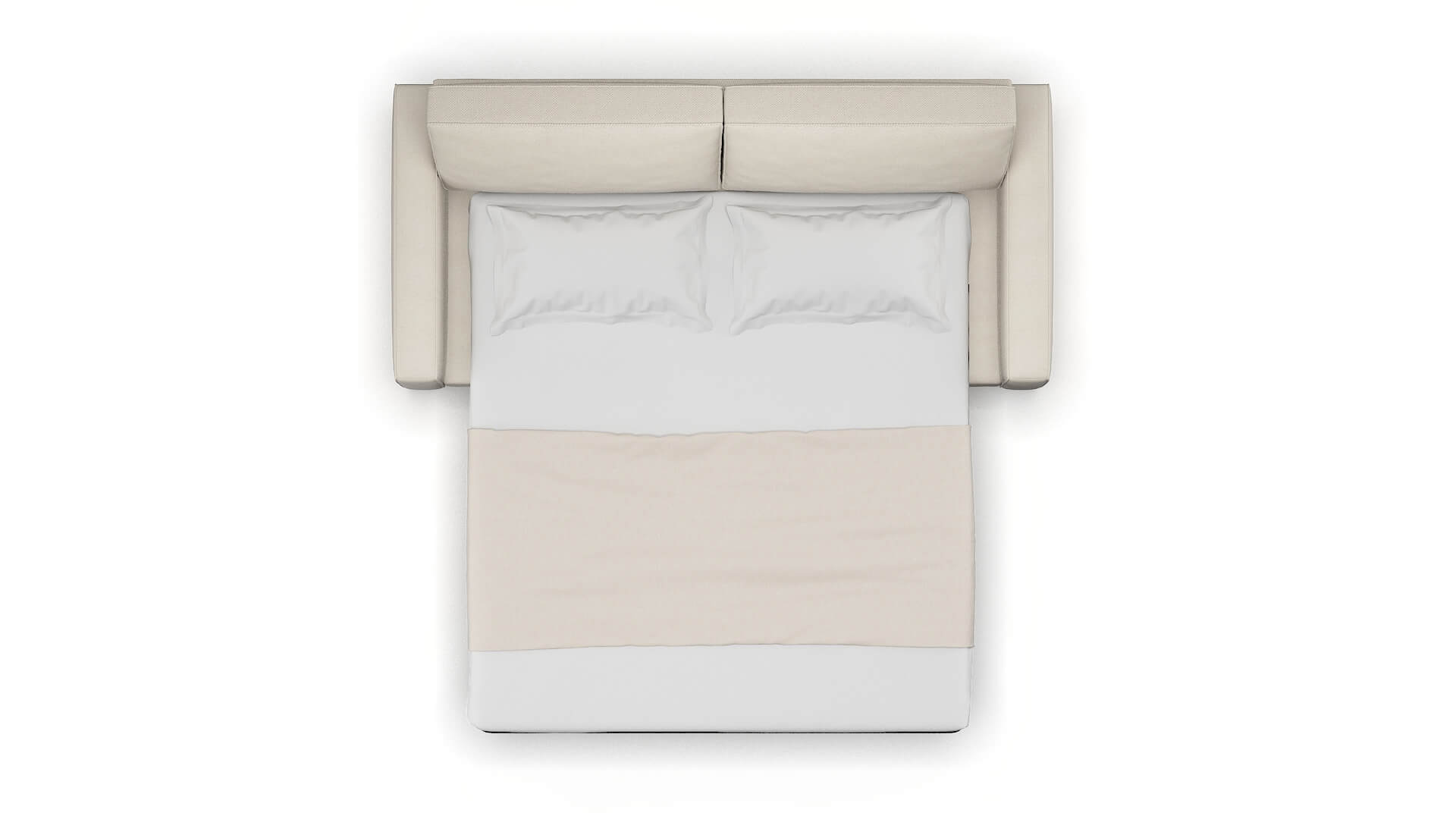 Alton Malibu Linen Sofa Sleeper Espresso legs 3