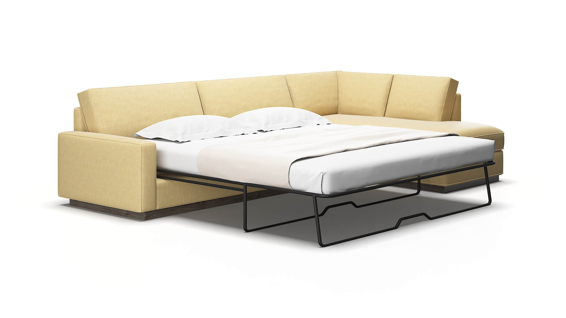 Alton Malibu maize Panel sleeper Espresso Legs  2