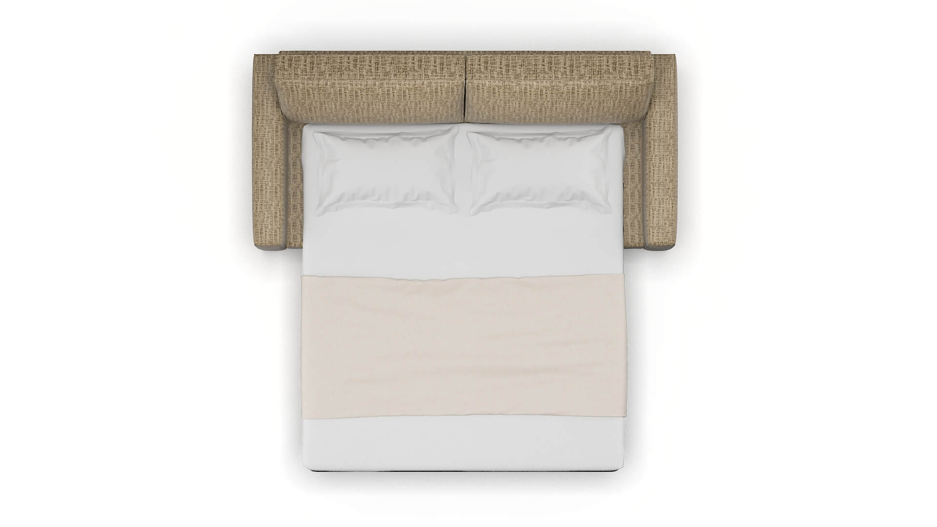 Alton Marcy Camel Sofa Sleeper Espresso legs 3