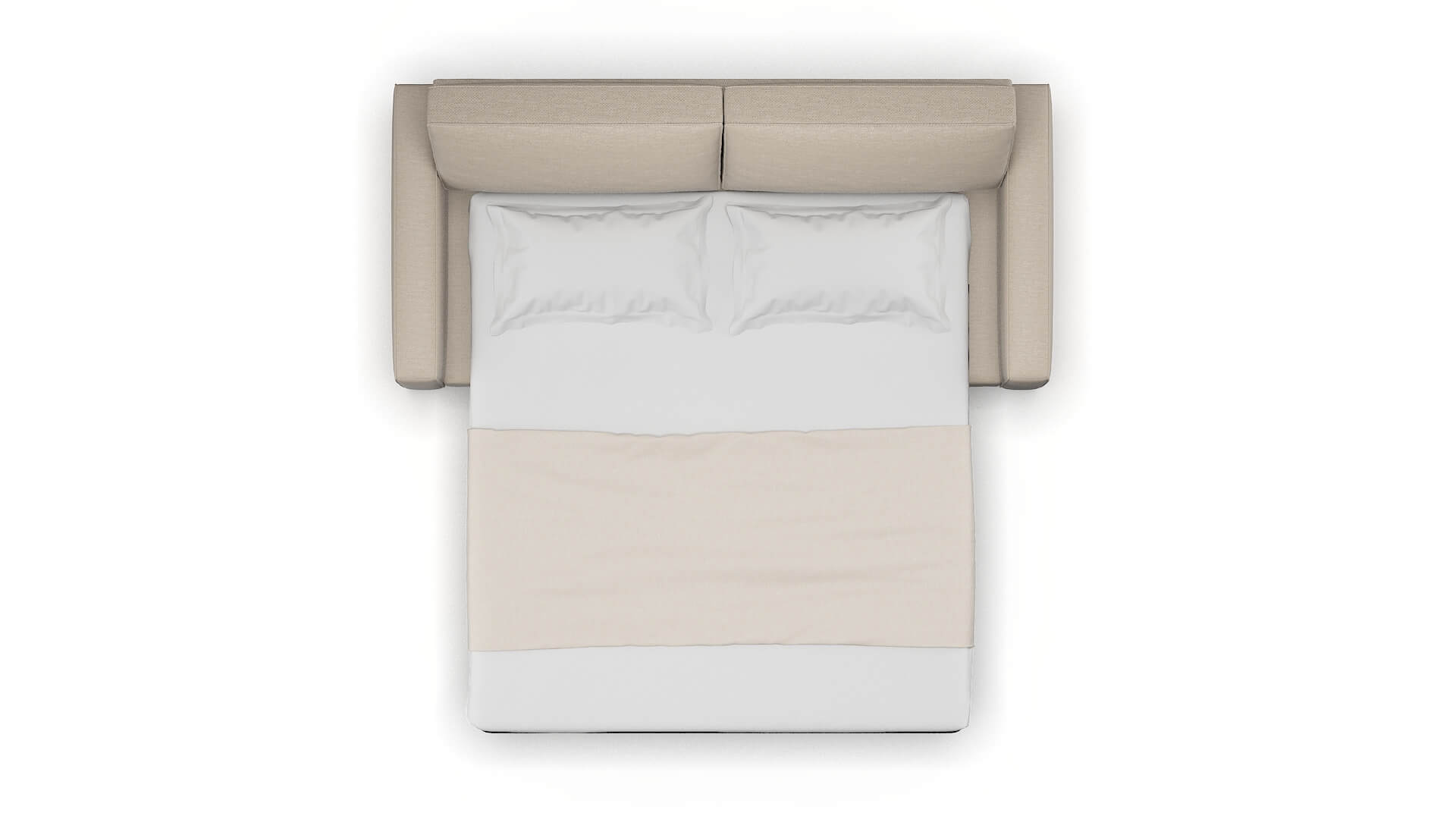 Alton Naples Almond Sofa Sleeper Espresso legs 3