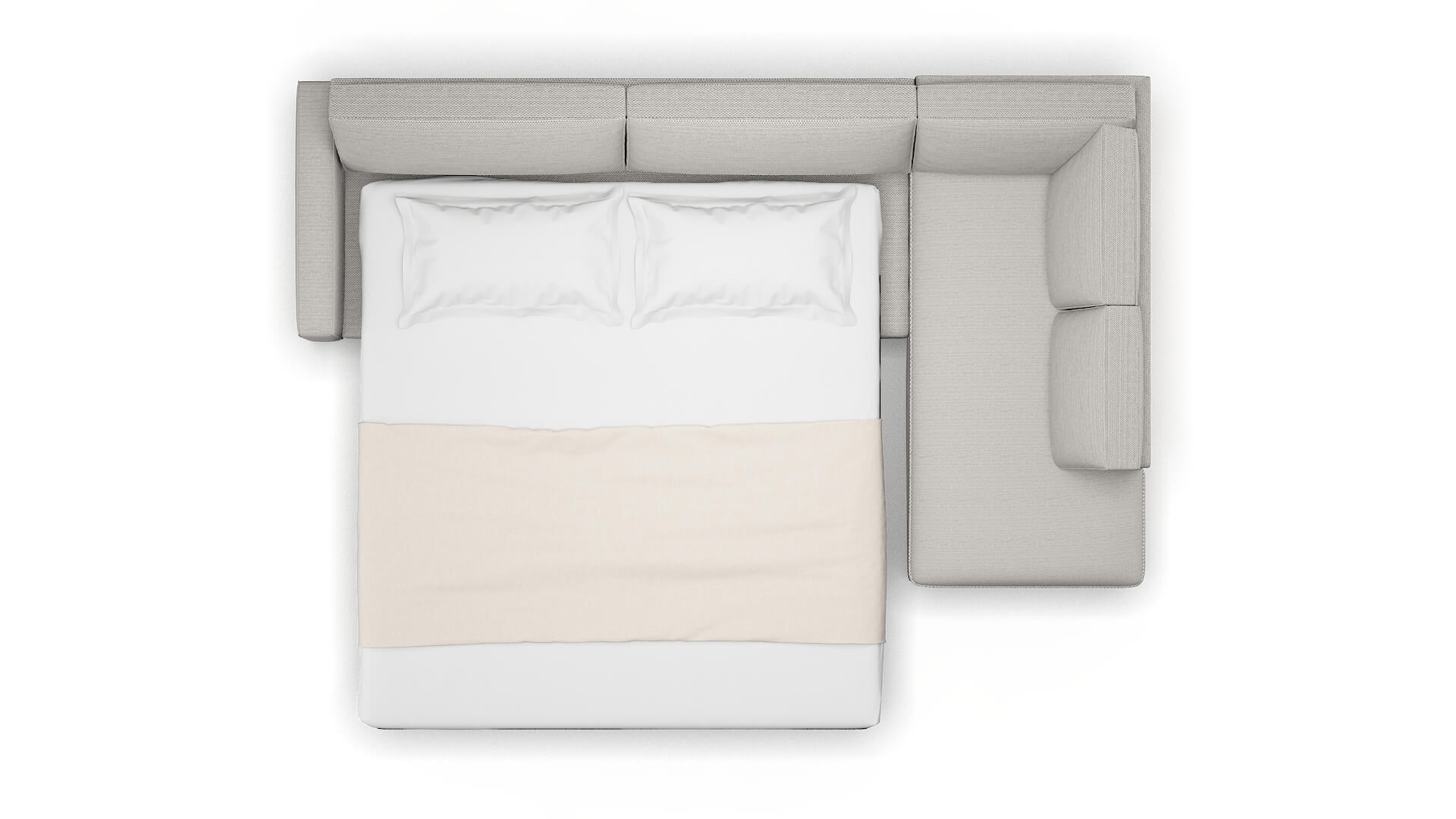 Alton Naples Ash Panel Sleeper Espresso legs 3