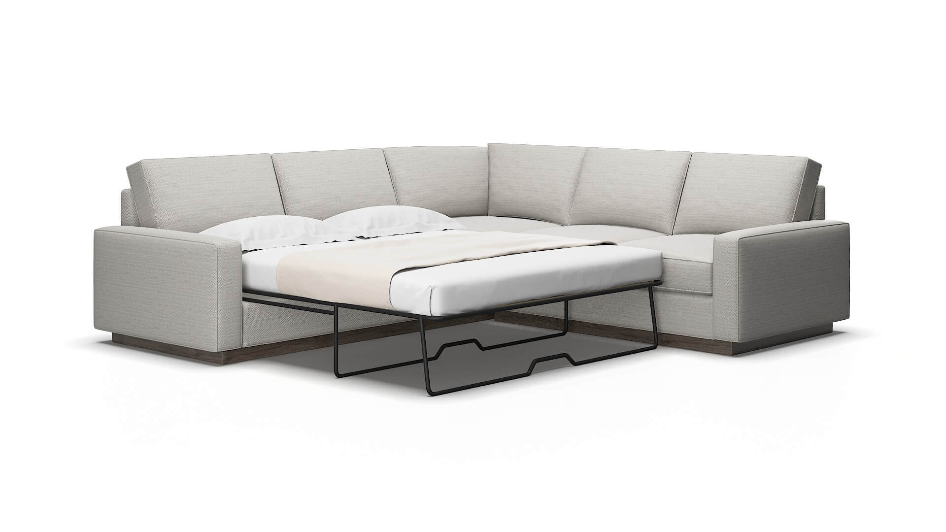 Alton Naples ash Sectional sleeper Espresso Legs  2