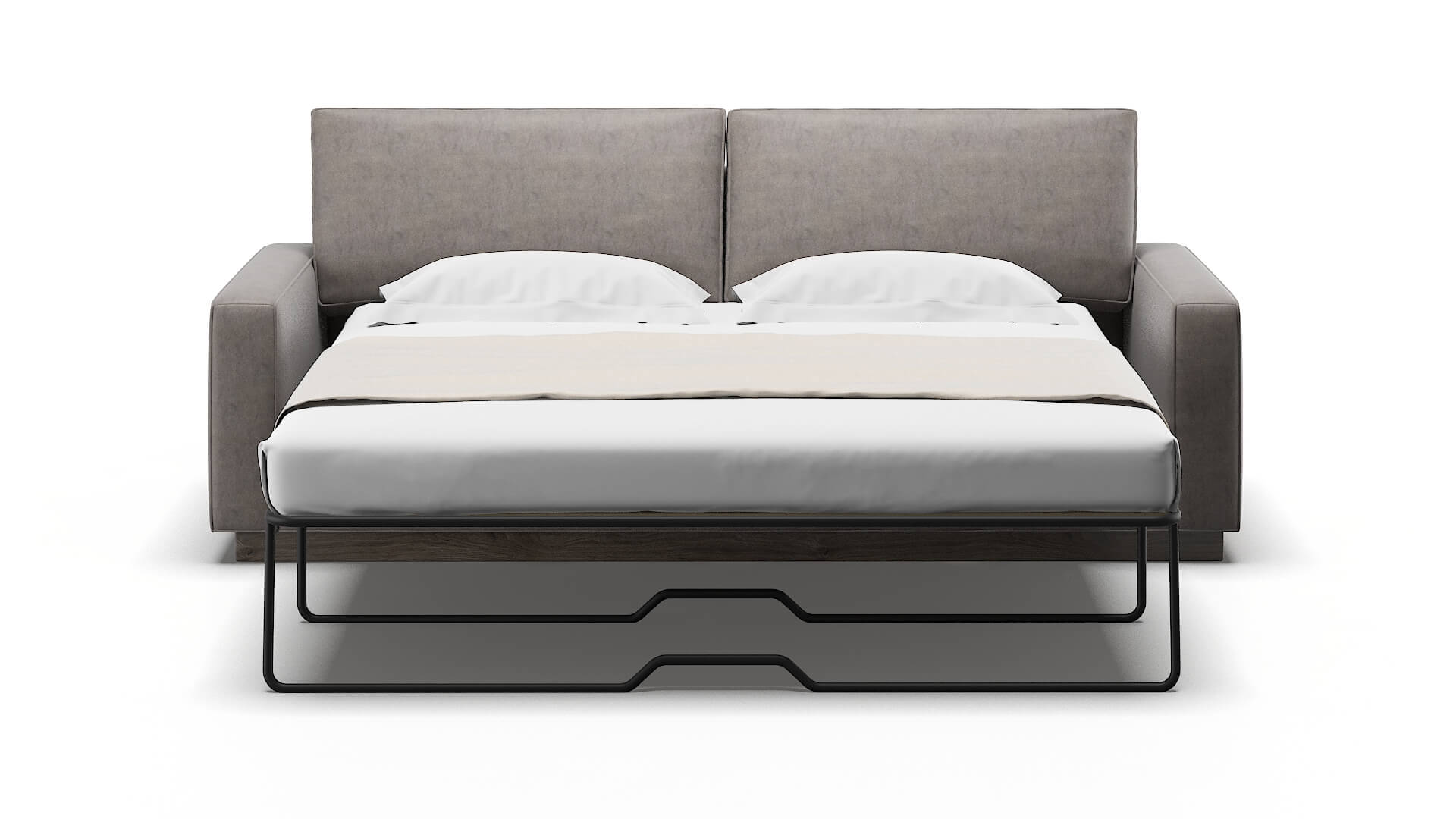 Alton Noble Otter Sofa Sleeper Espresso legs 1