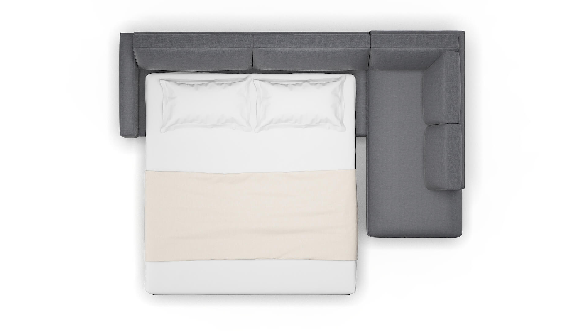 Alton Notion Graphite Panel Sleeper Espresso legs 3