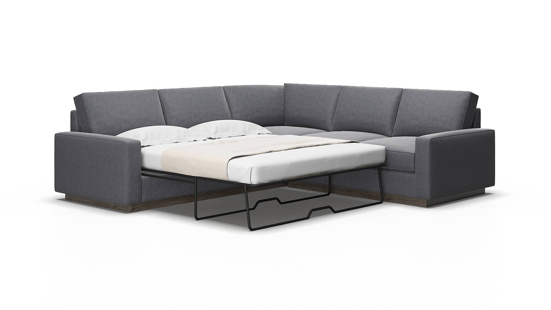 Alton Notion graphite Sectional sleeper Espresso Legs  2