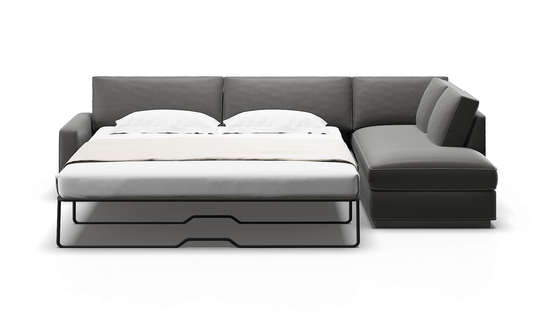 Alton Oakley Charcoal Panel Sleeper Espresso legs 1