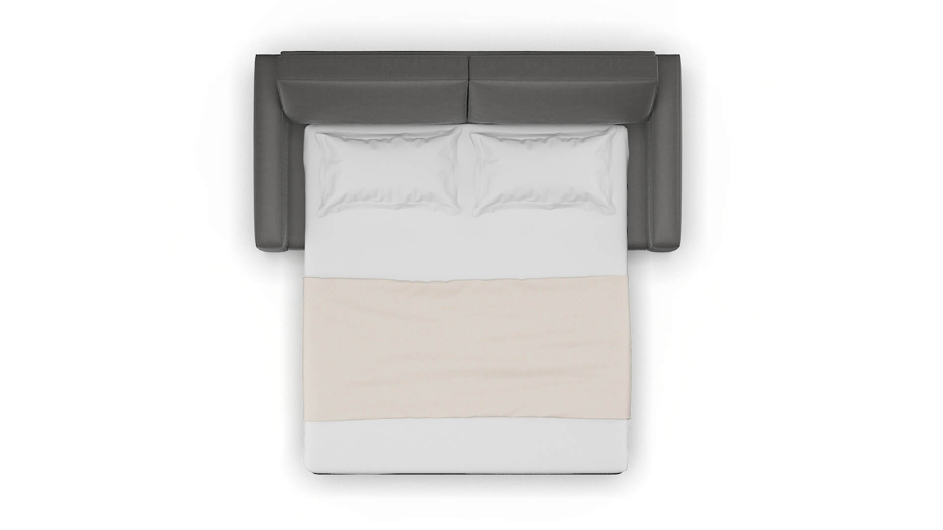 Alton Oakley Charcoal Sofa Sleeper Espresso legs 3