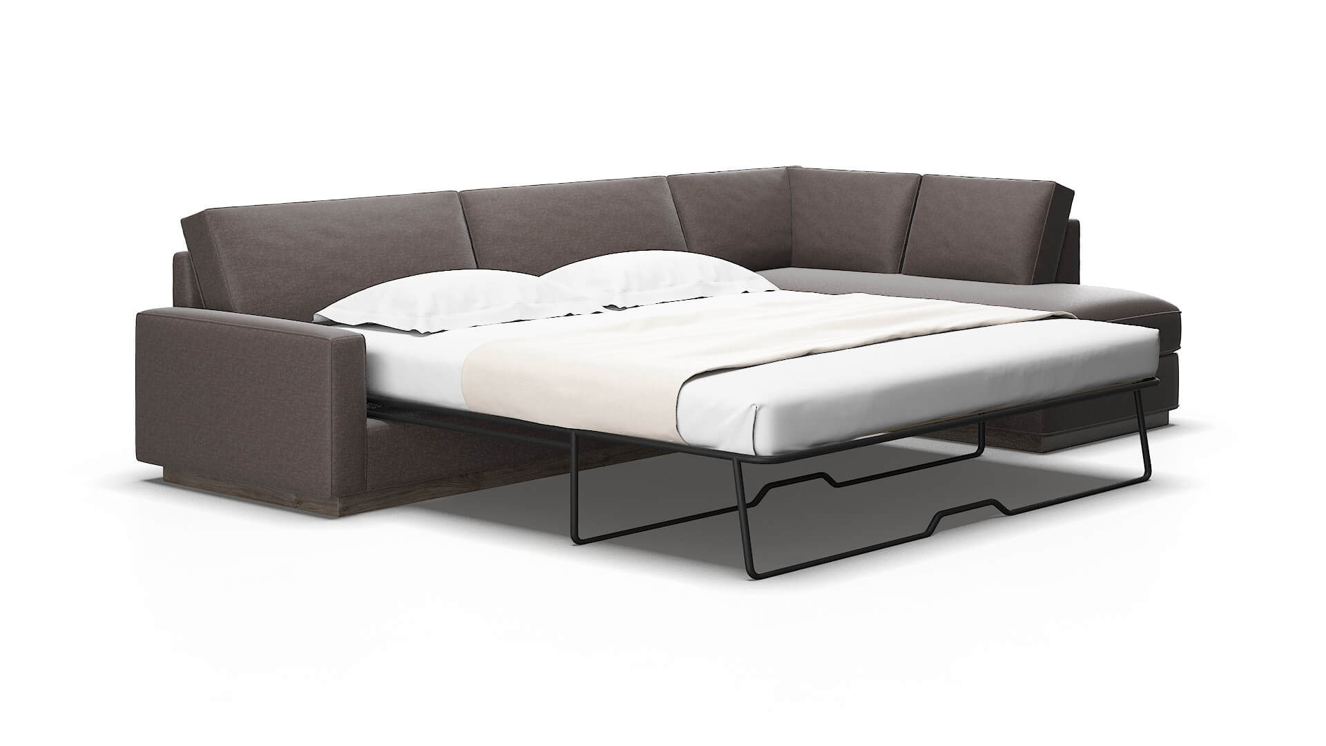 Alton Oscar chocolate Panel sleeper Espresso Legs  2