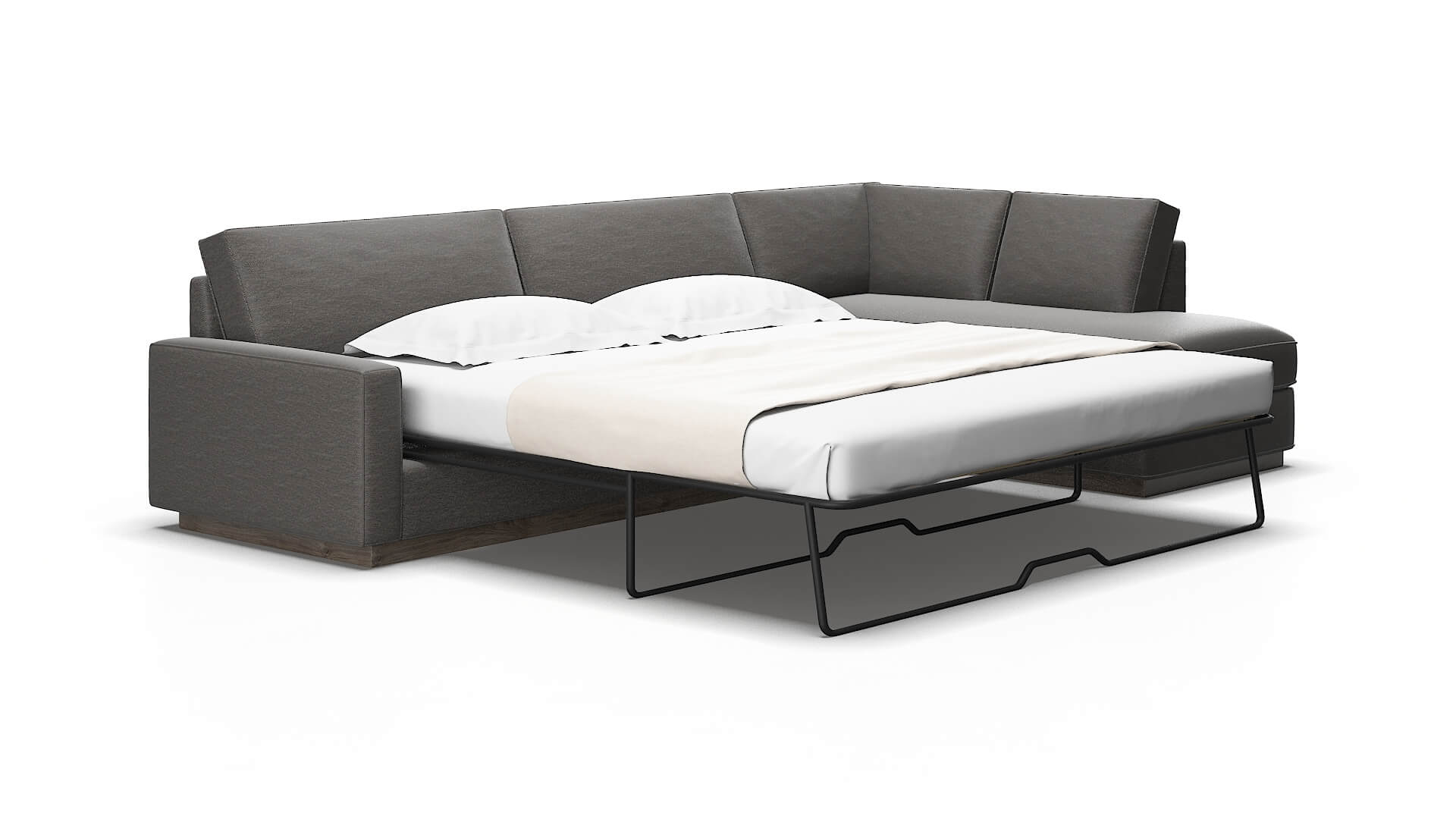 Alton Oscar Grey Panel Sleeper Espresso legs 2