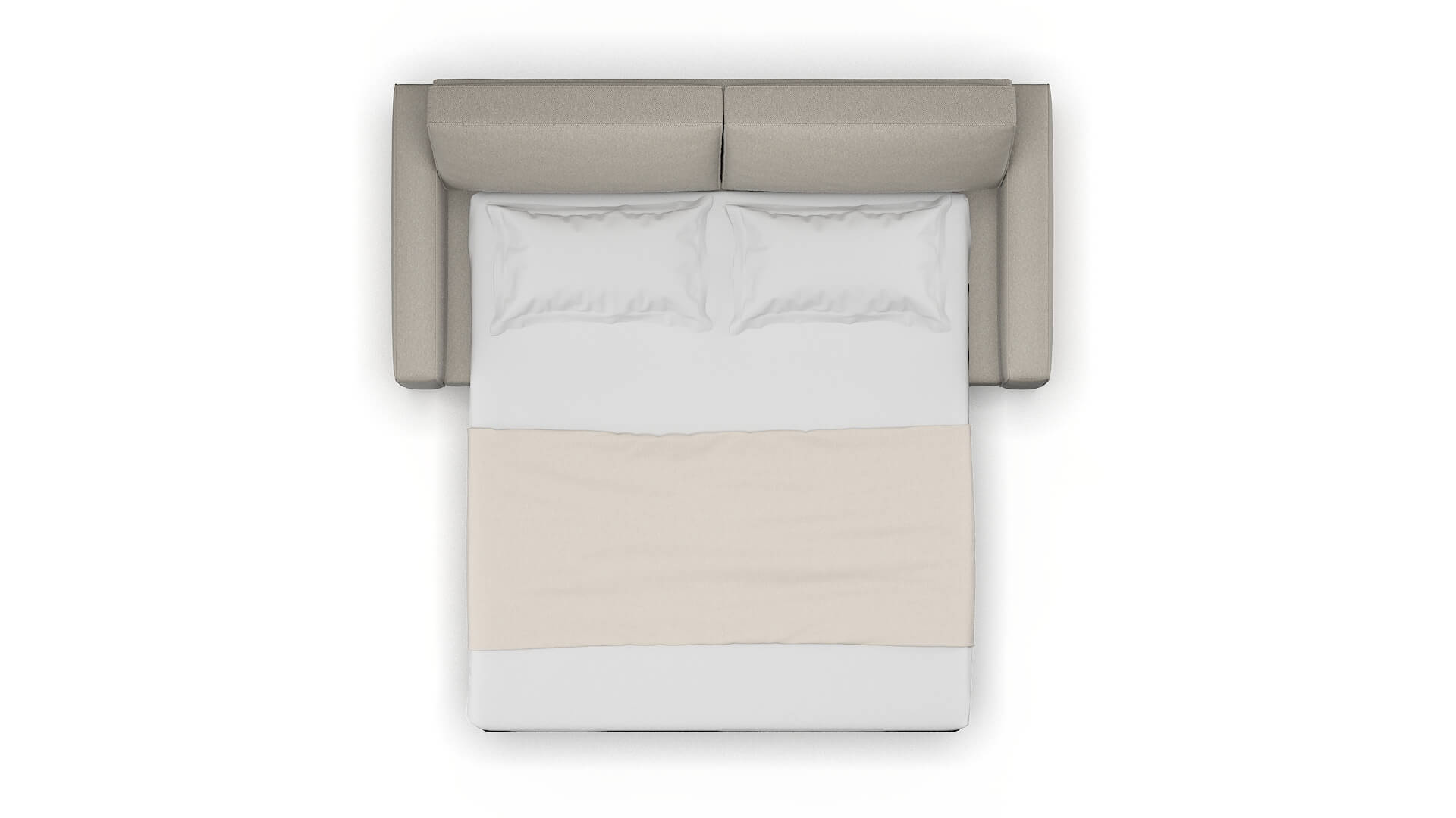 Alton Oscar Silver Sofa Sleeper Espresso legs 3