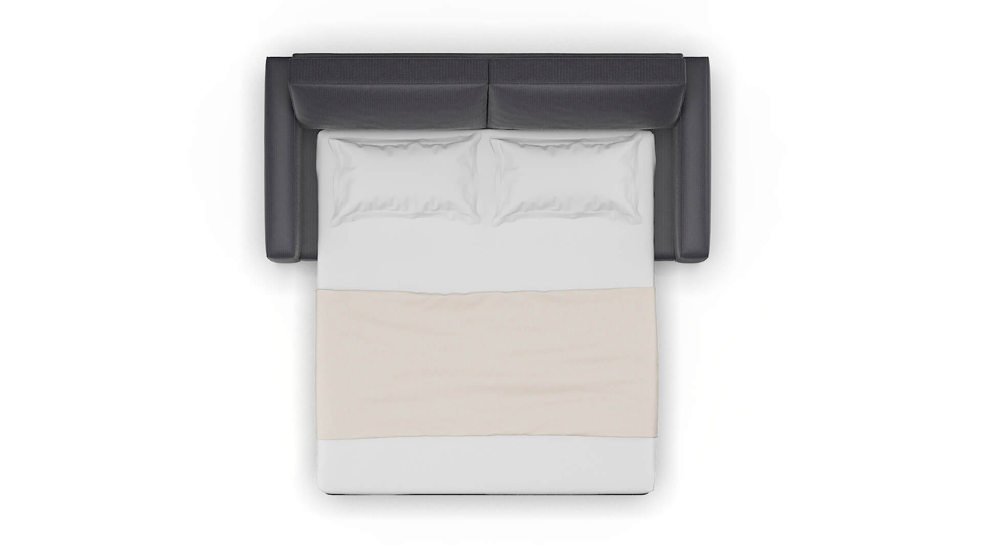 Alton Parker Charcoal Sofa Sleeper Espresso legs 3