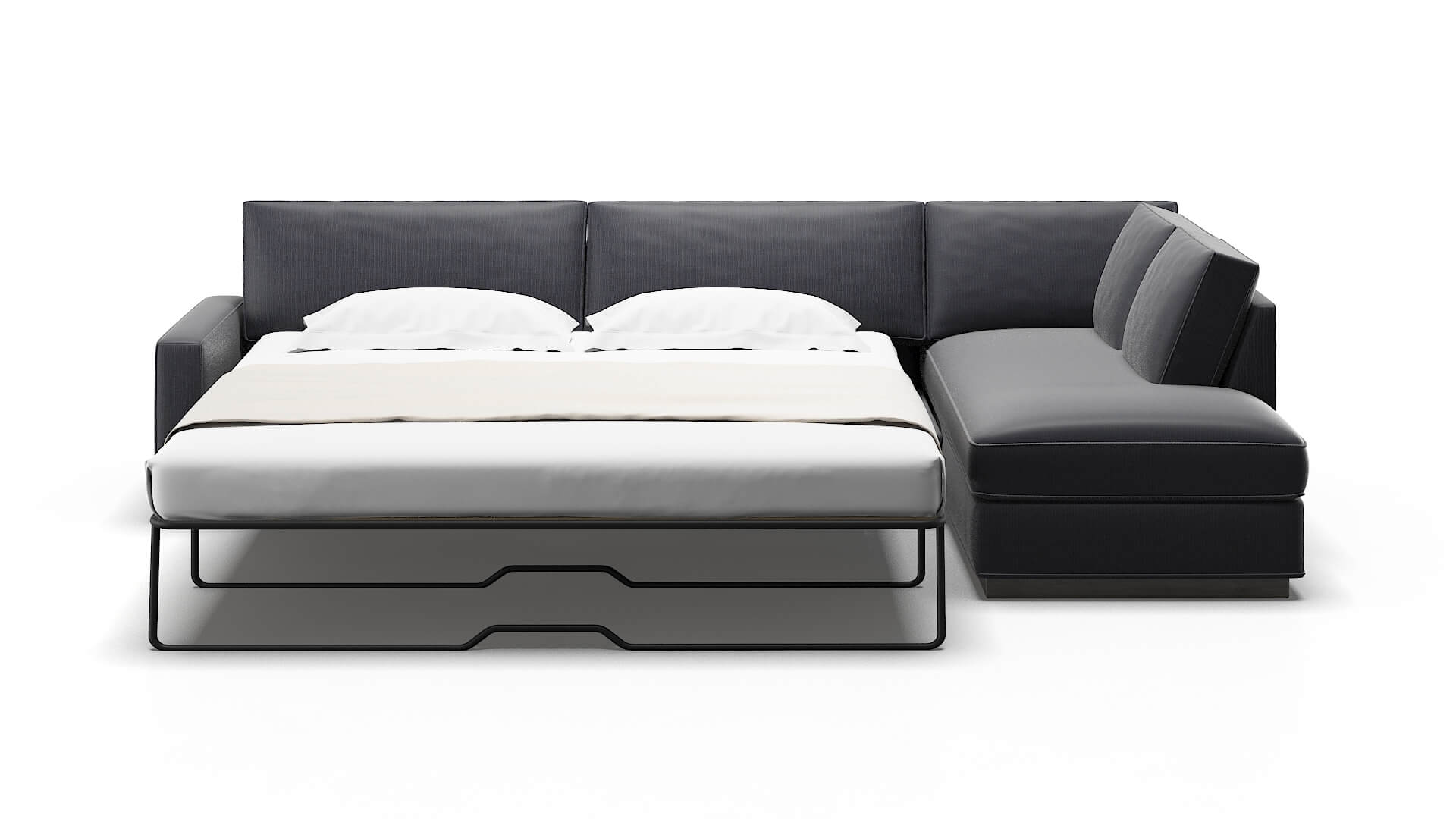 Alton Parker Midnight Panel Sleeper Espresso legs 1