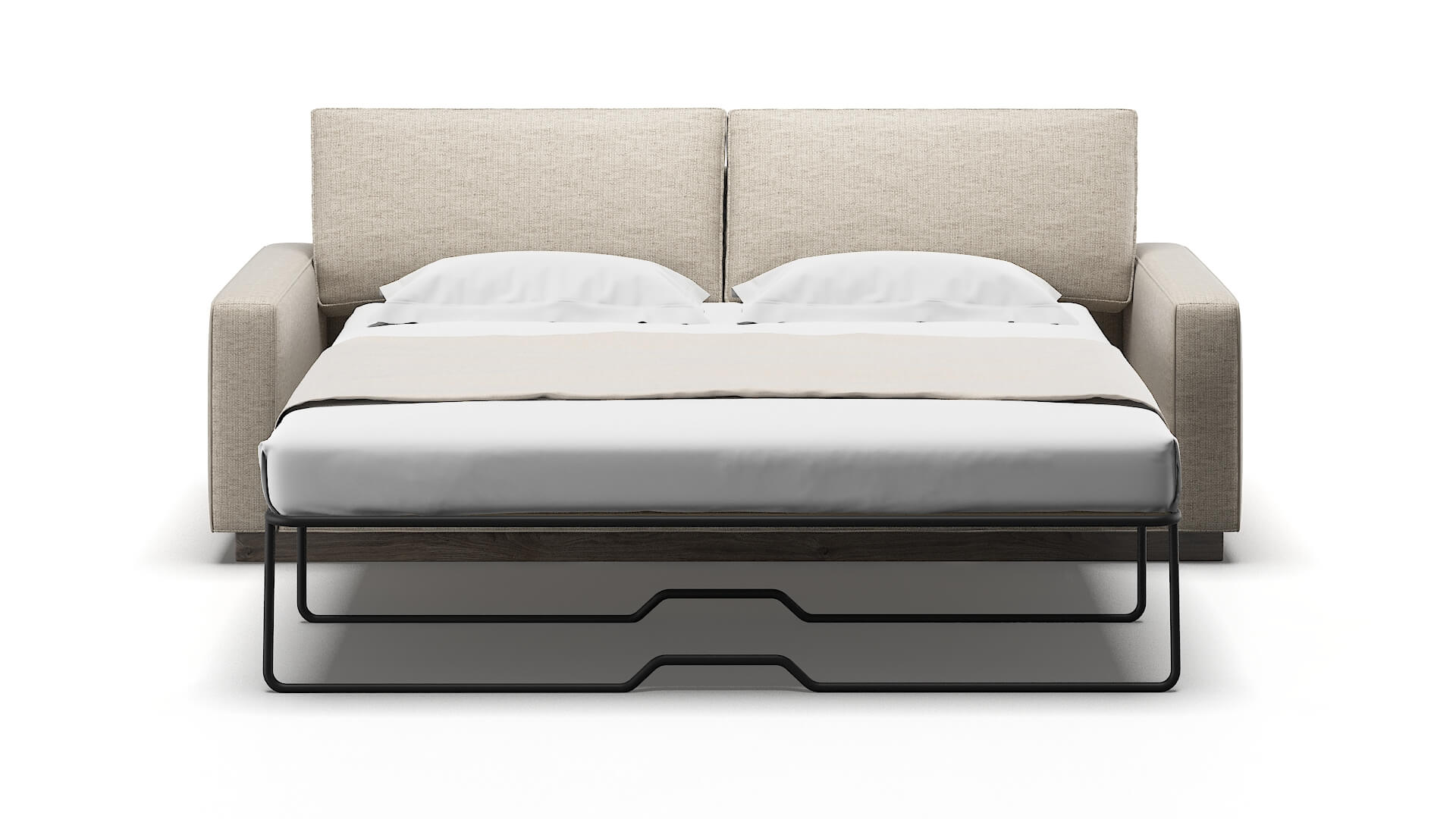 Alton Parker Wheat Sofa Sleeper Espresso legs 1