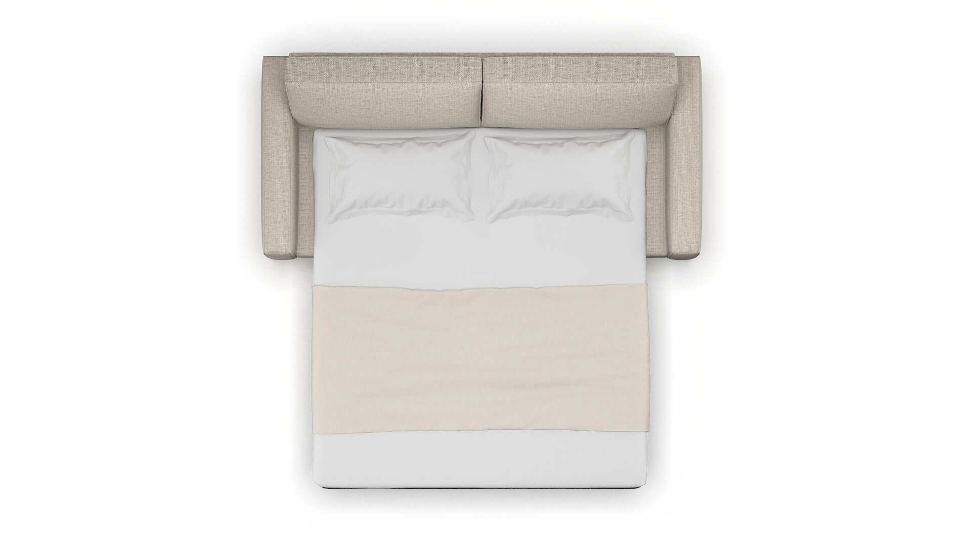 Alton Parker Wheat Sofa Sleeper Espresso legs 3