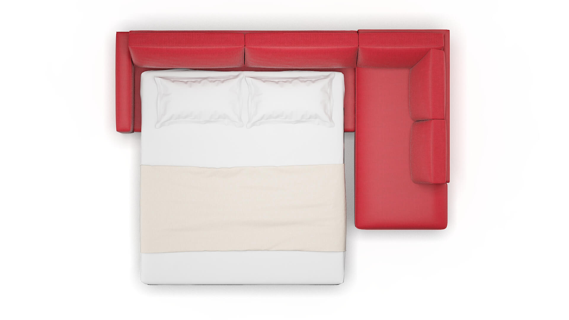 Alton Pauline Ruby Panel Sleeper Espresso legs 3