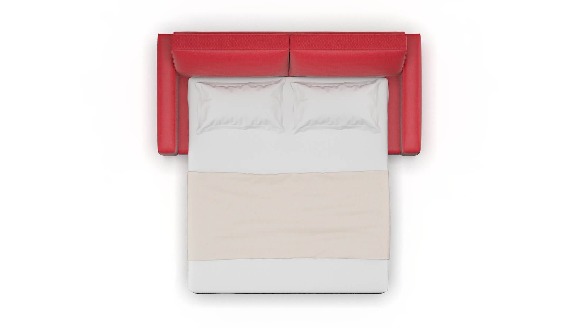 Alton Pauline Ruby Sofa Sleeper Espresso legs 3