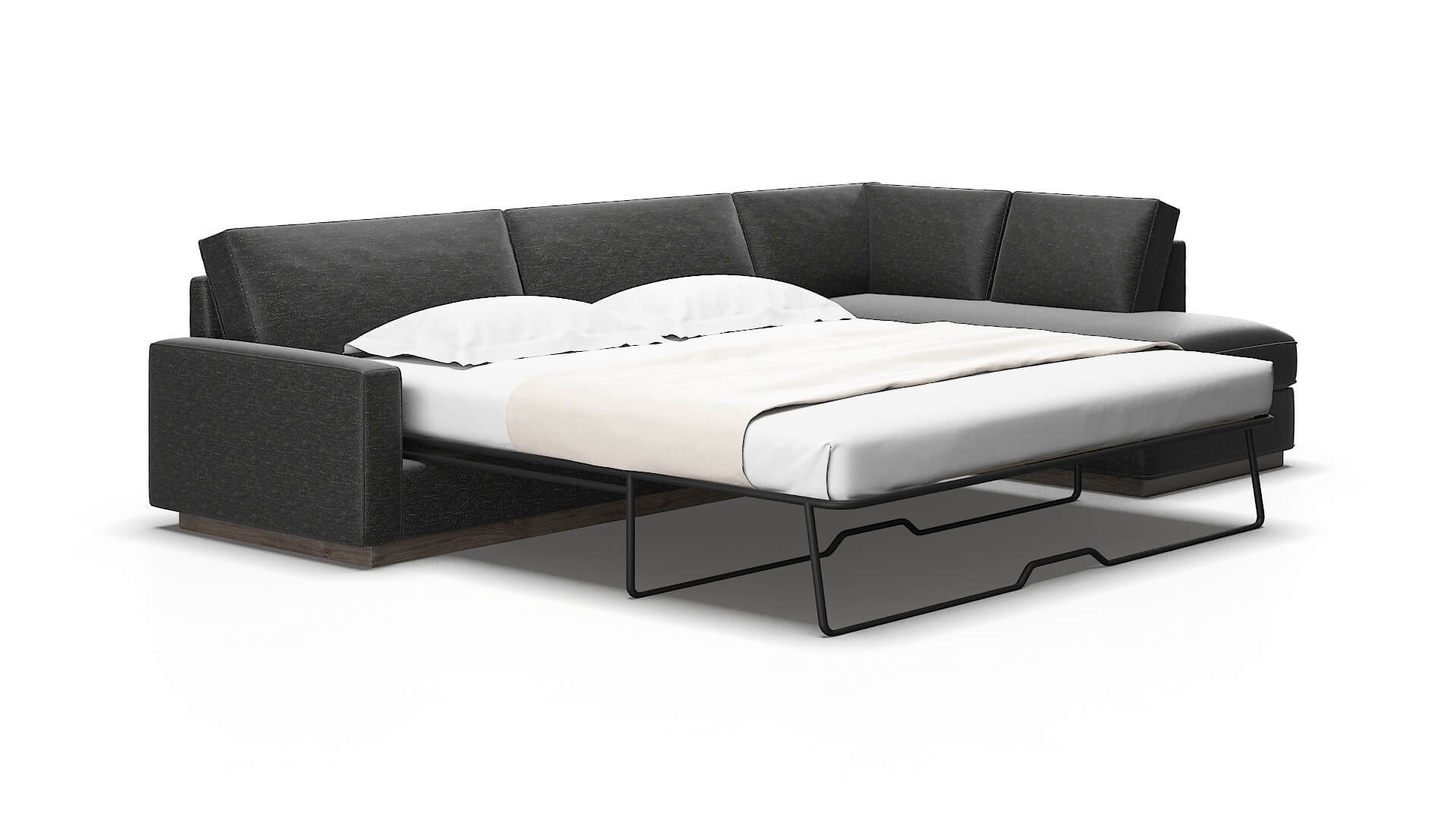 Alton Phoenix Charcoal Panel Sleeper Espresso Legs 2