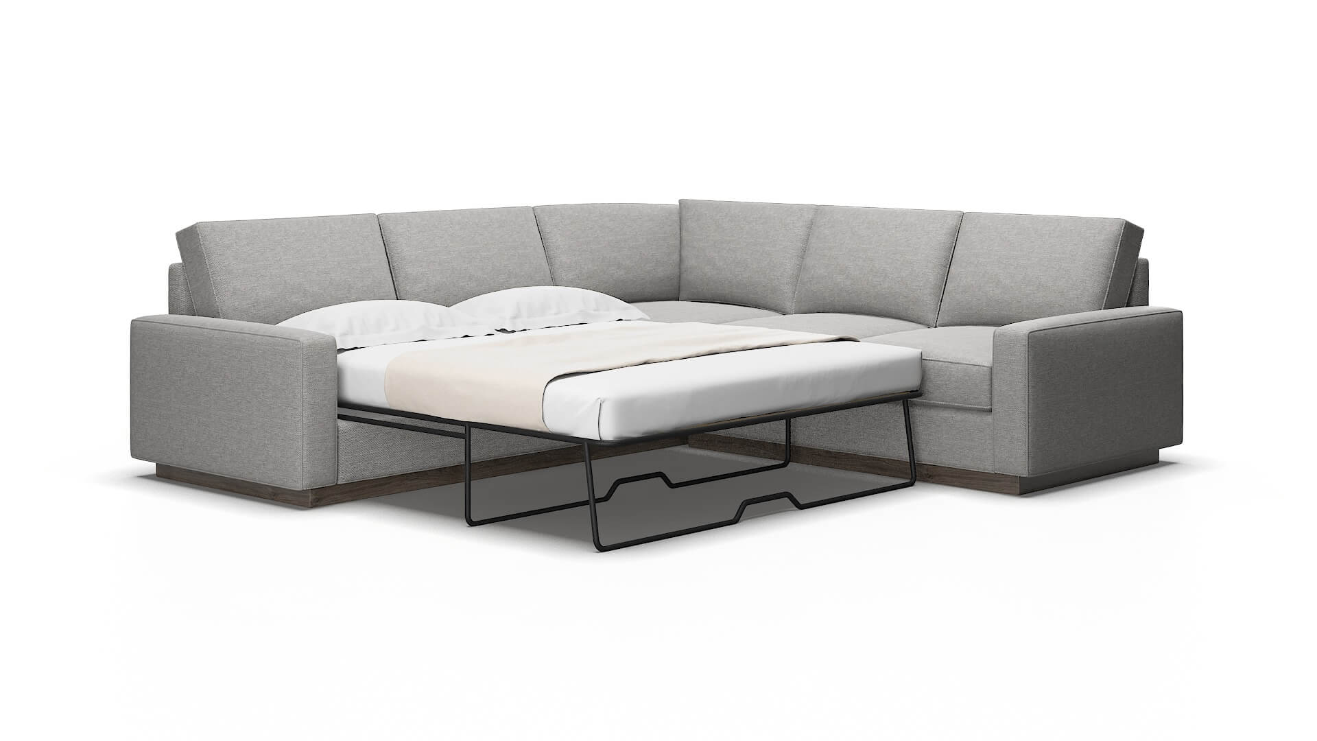 Alton Phoenix smoke Sectional sleeper Espresso Legs  2