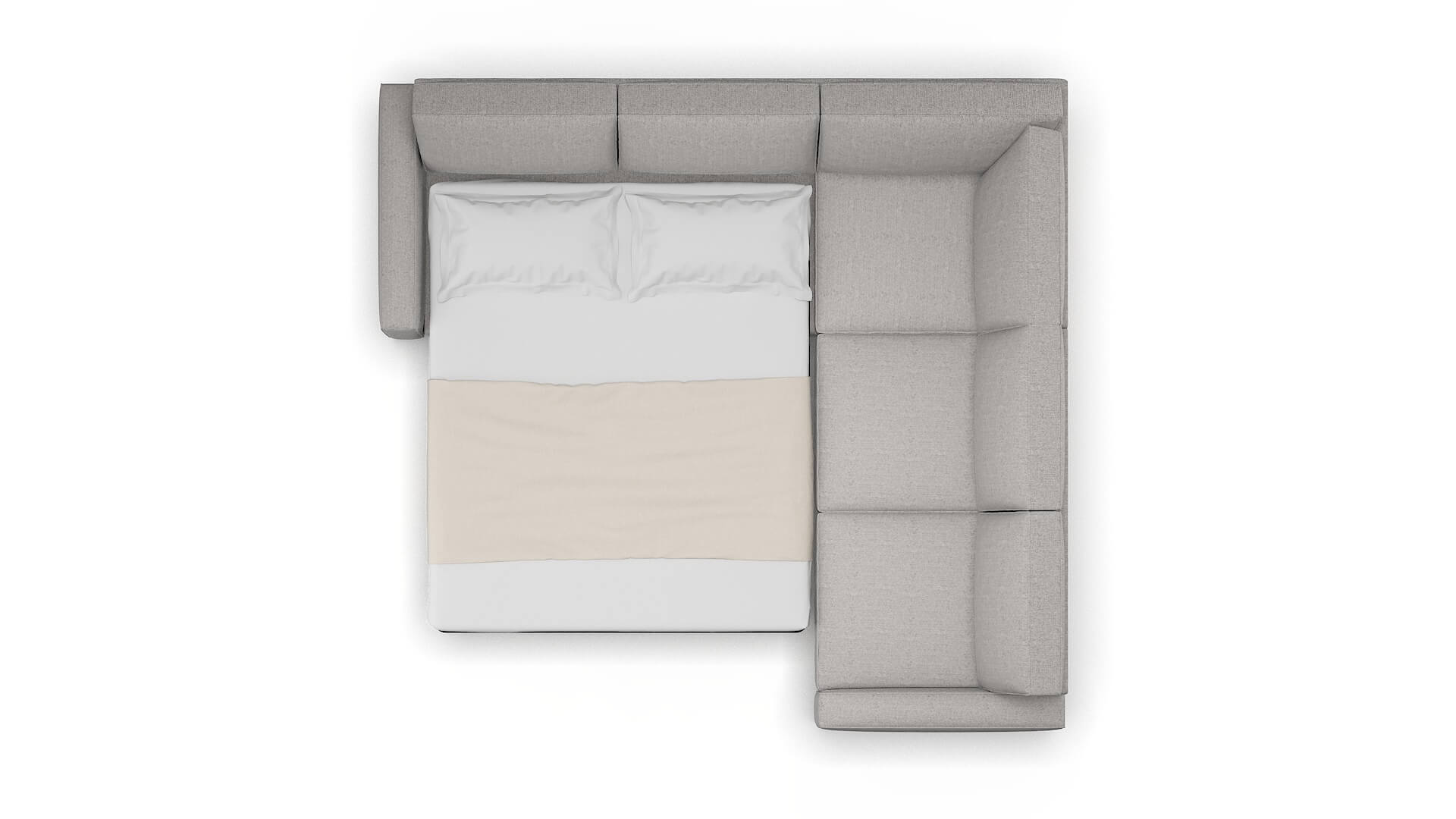 Alton Prime Ash Sectional Sleeper Espresso legs 3