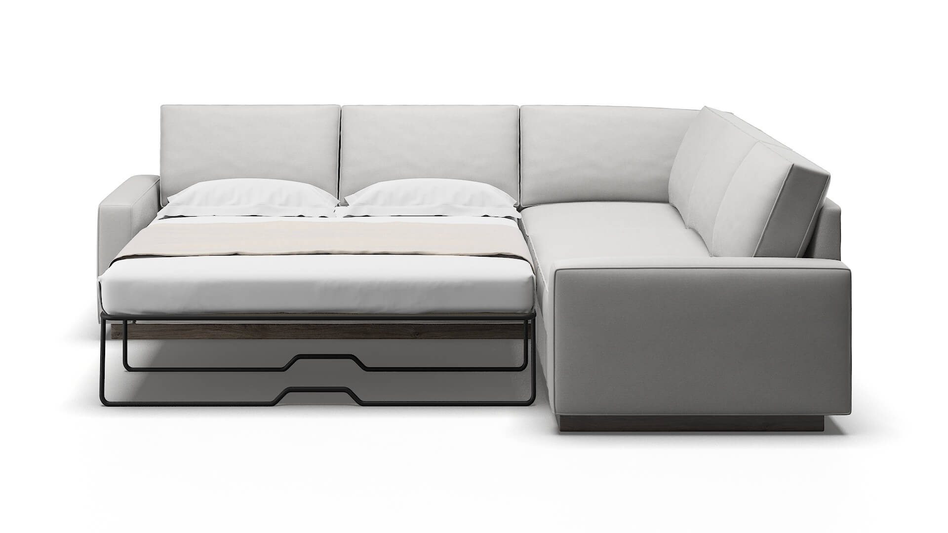 Alton Prisma Steam Sectional Sleeper Espresso legs 1
