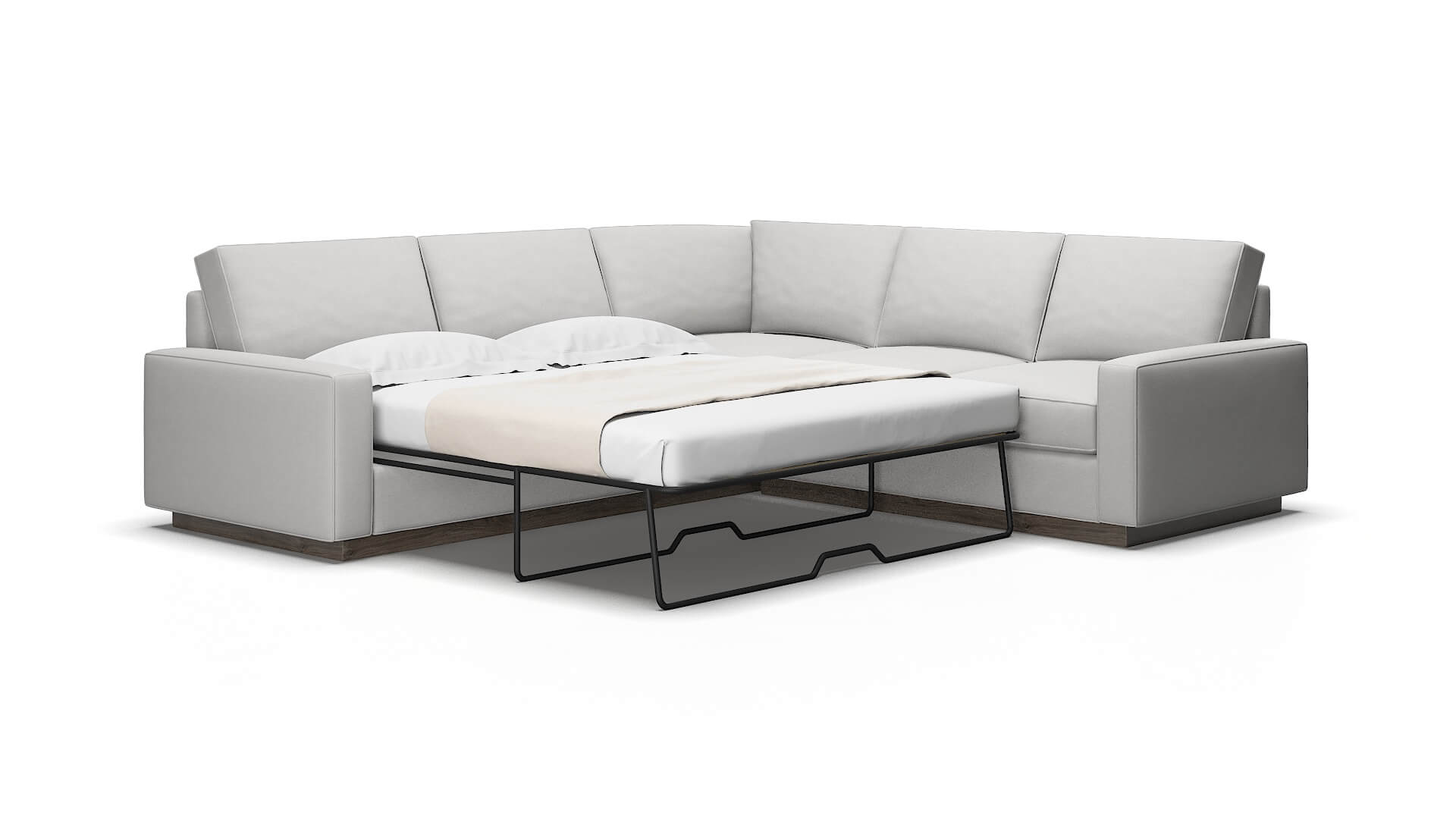 Alton Prisma steam Sectional sleeper Espresso Legs  2