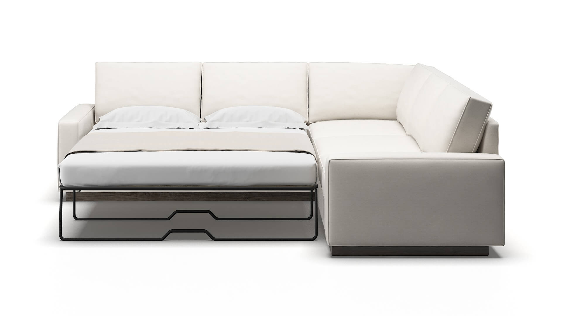 Alton Redondo Pearl Sectional Sleeper Espresso legs 1