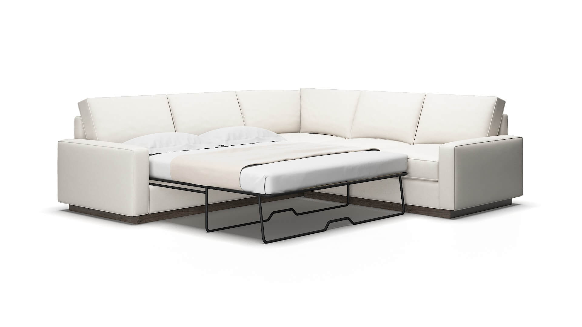Alton Redondo pearl Sectional sleeper Espresso Legs  2