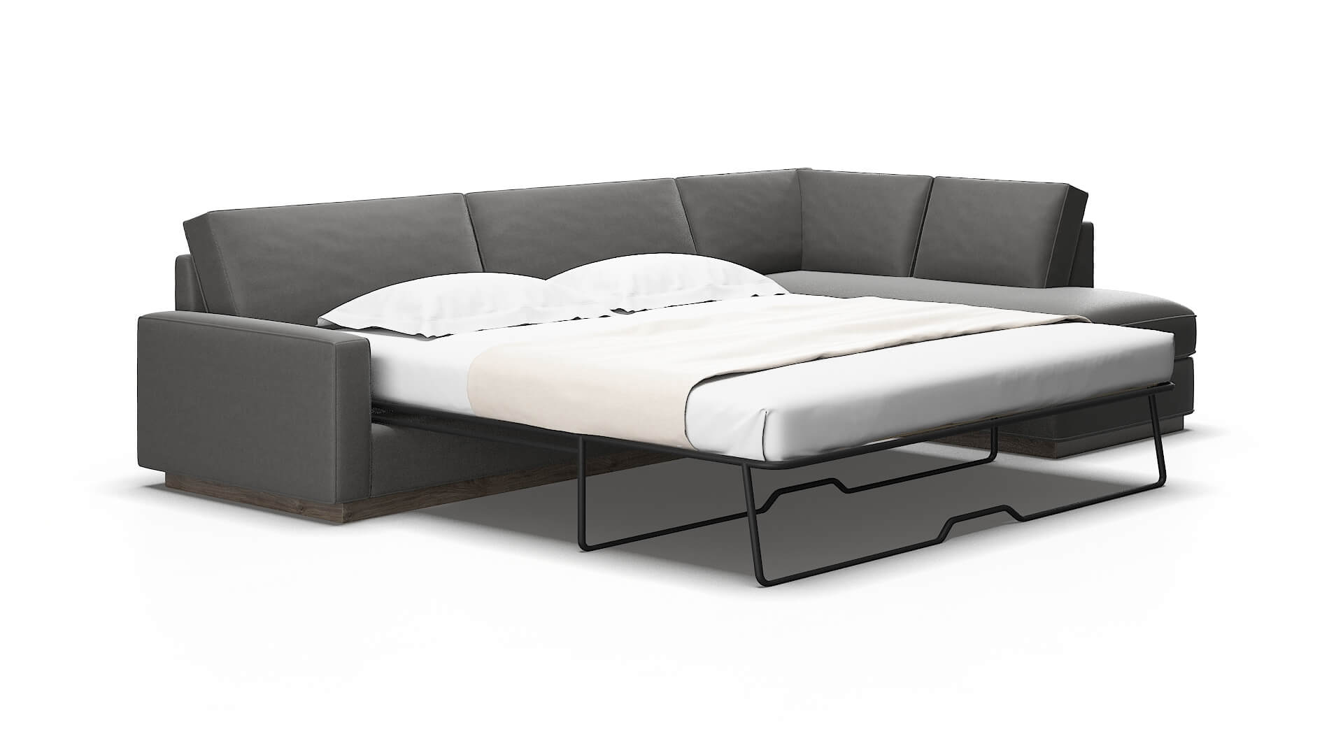 Alton Rocket charcoal Panel sleeper Espresso Legs  2