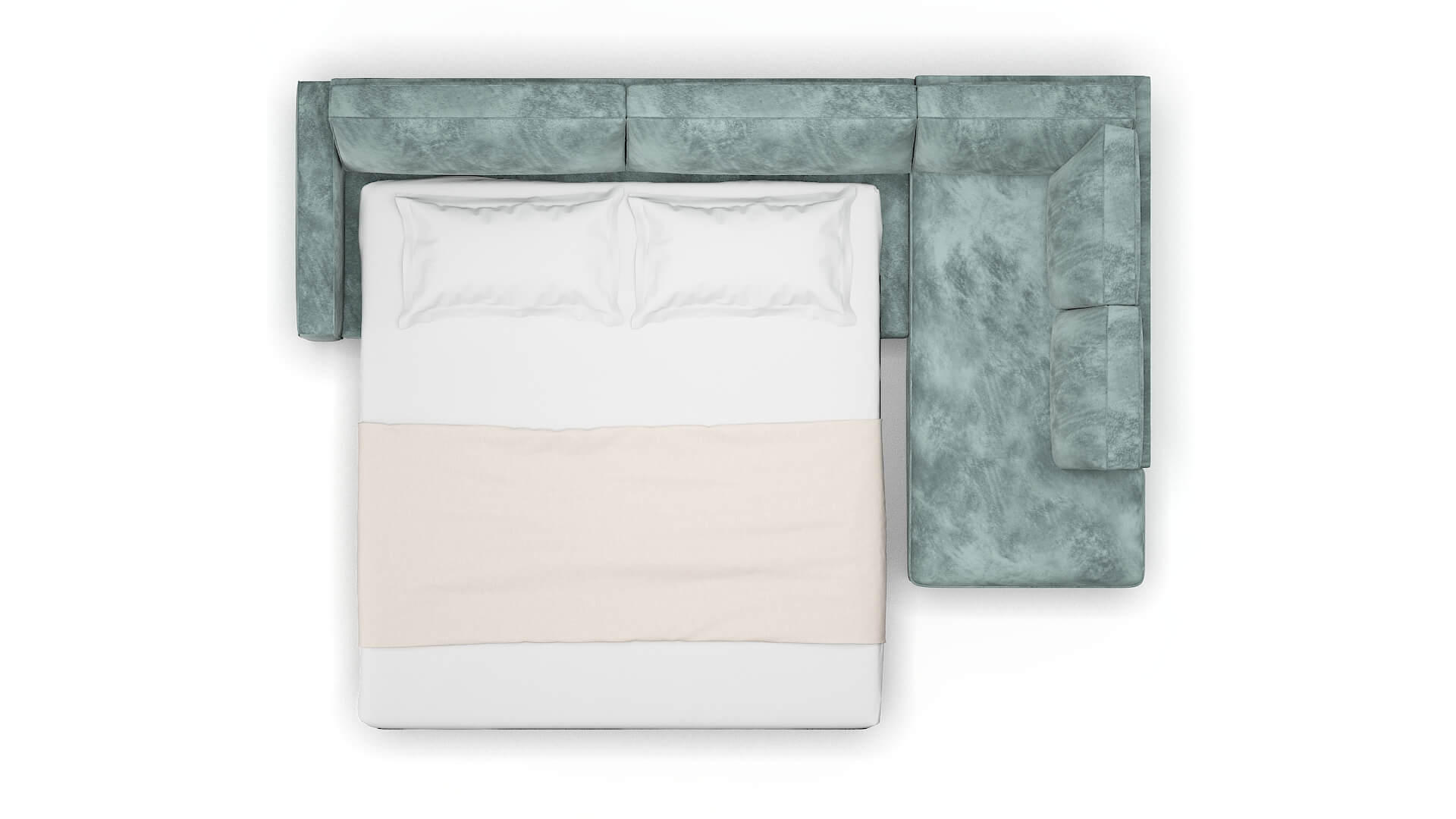 Alton Royale Cloud Panel Sleeper Espresso legs 3