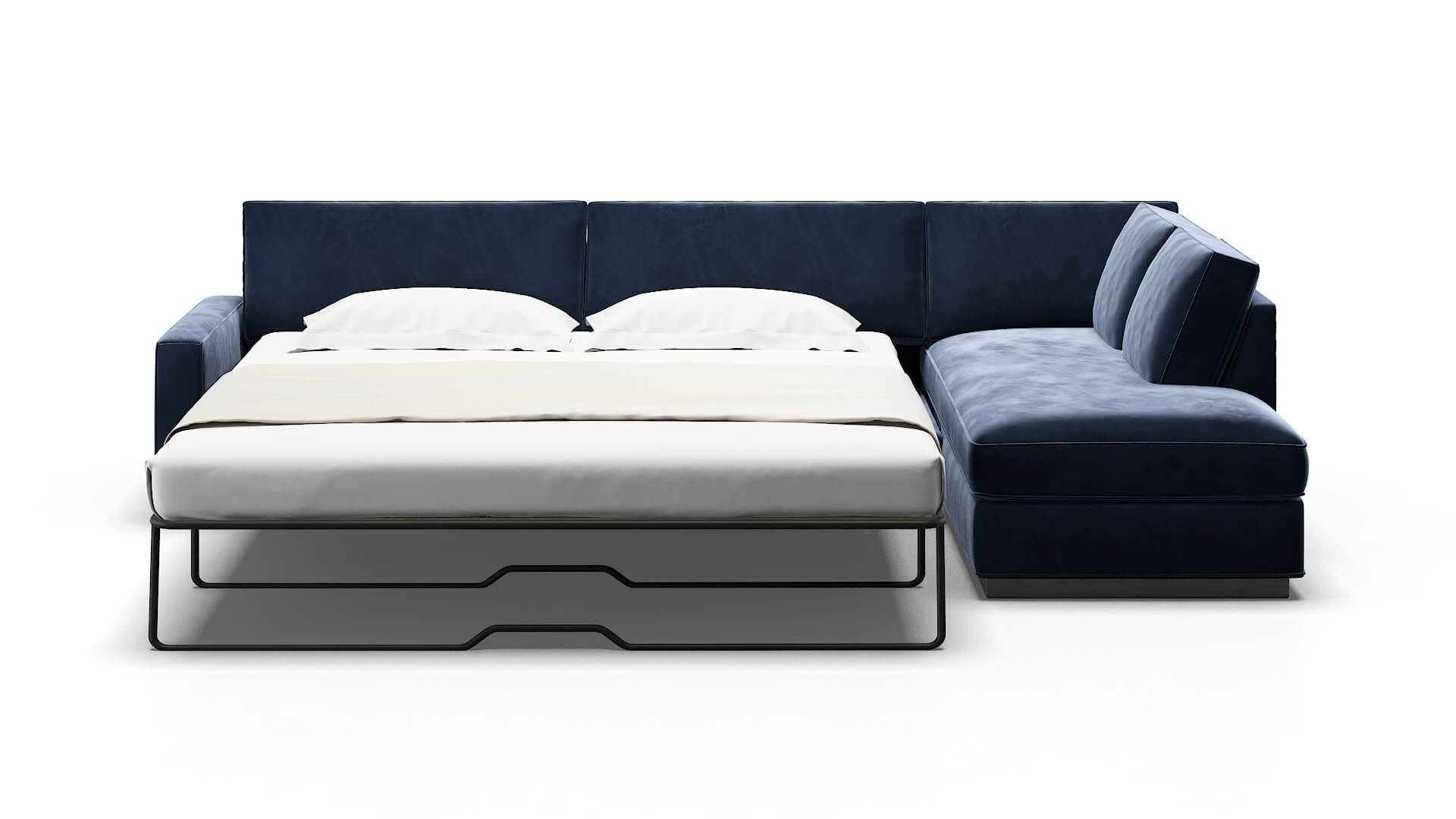 Alton Royale Cobalt Panel Sleeper Espresso legs 1