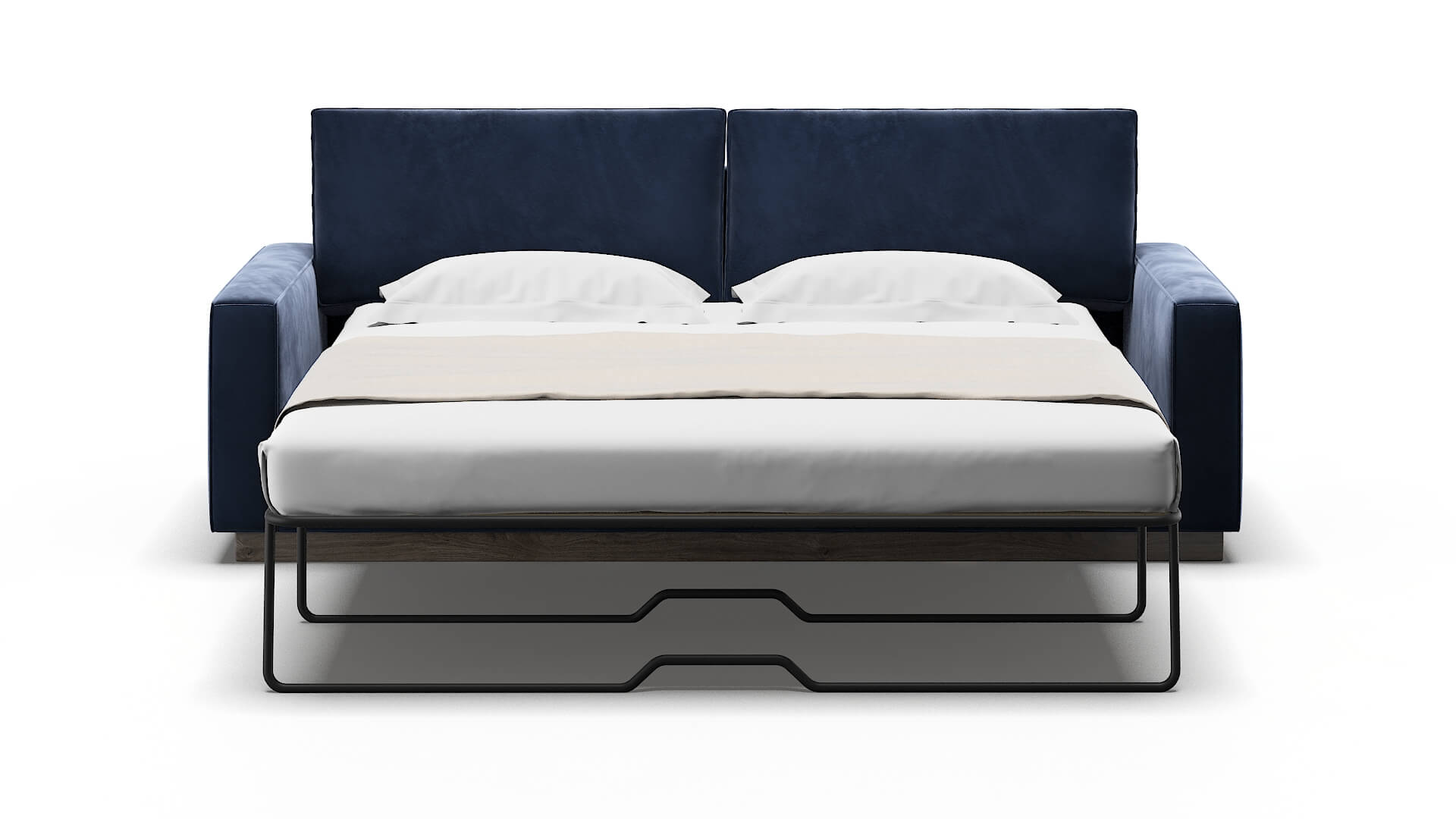 Alton Royale Cobalt Sofa Sleeper Espresso legs 1