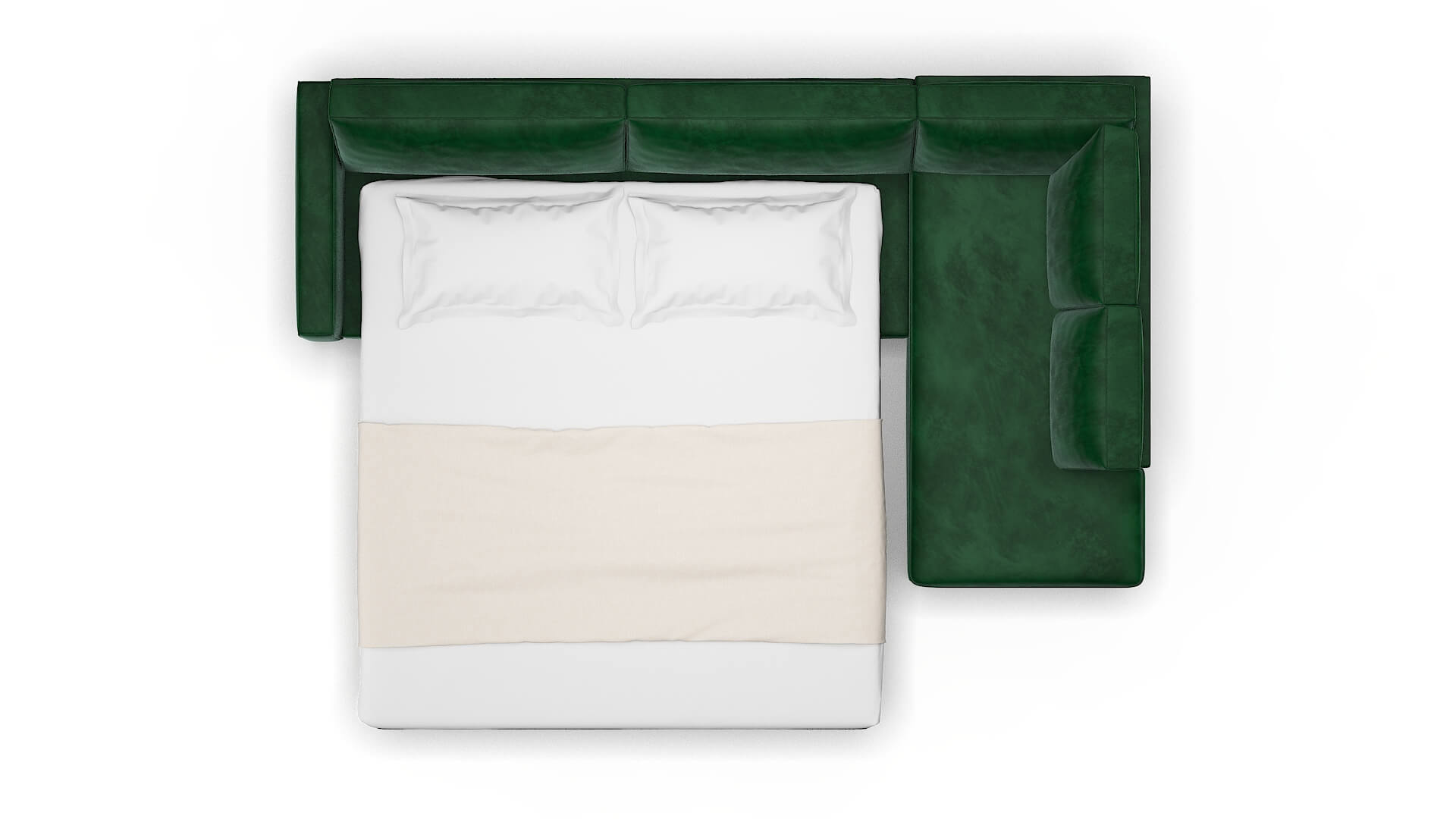 Alton Royale Evergreen Panel Sleeper Espresso legs 3