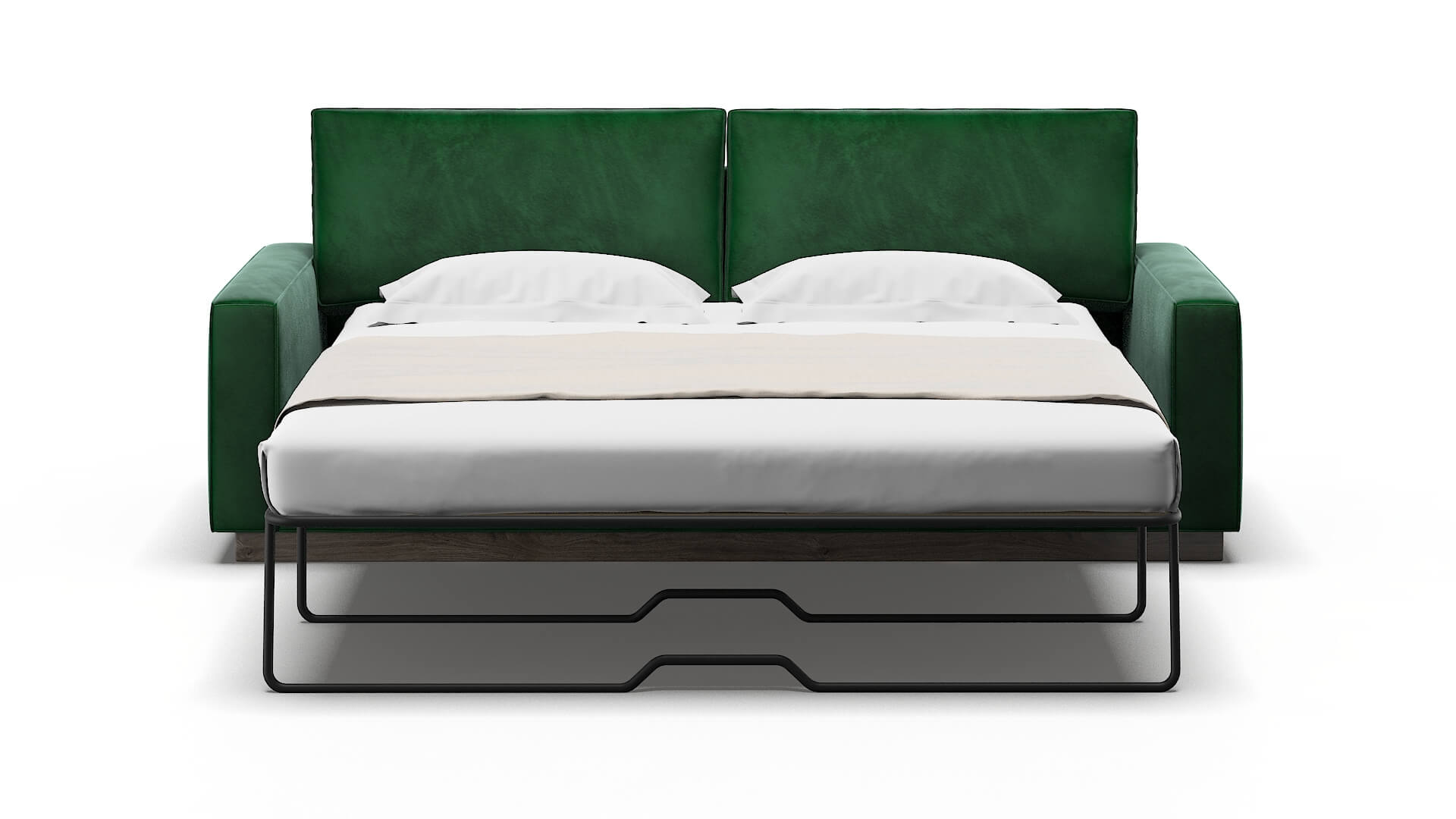 Alton Royale Evergreen Sofa Sleeper Espresso legs 1