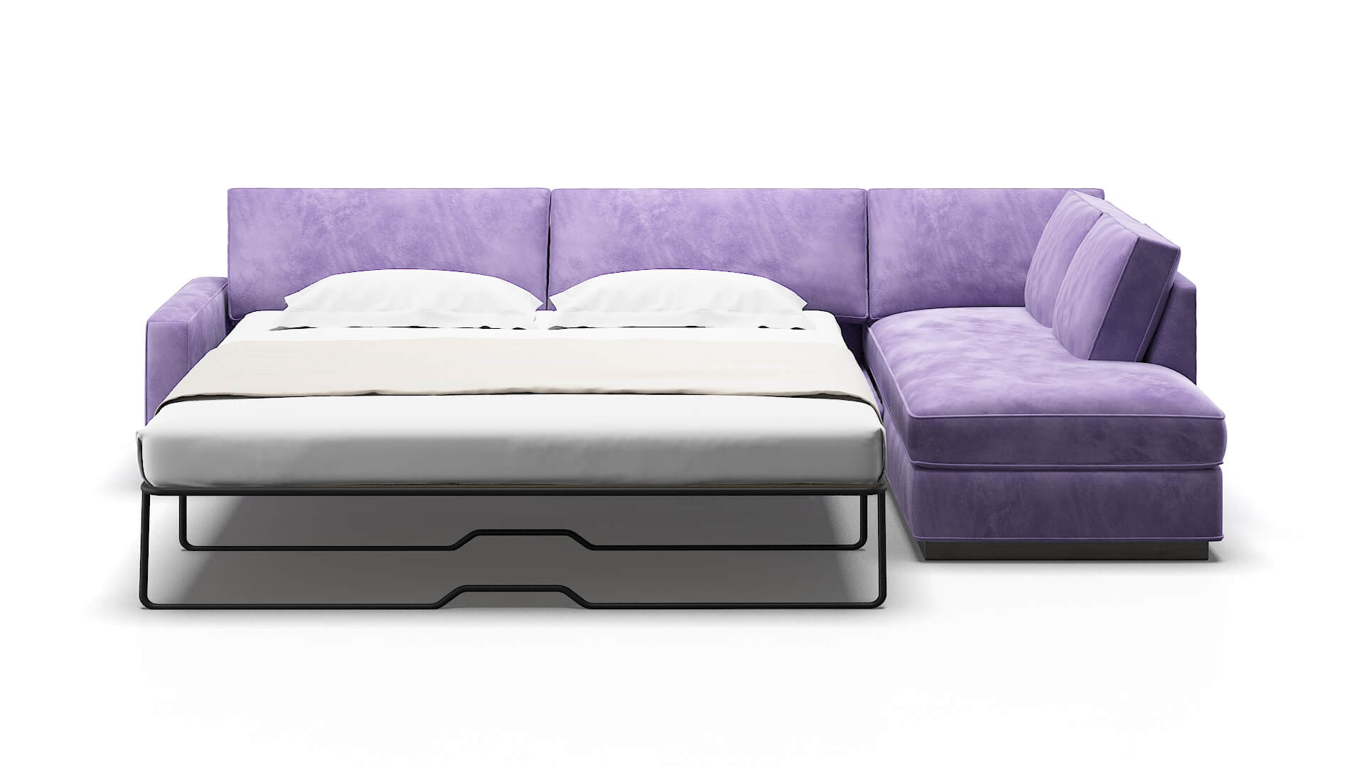 Alton Royale Lavender Panel Sleeper Espresso legs 1