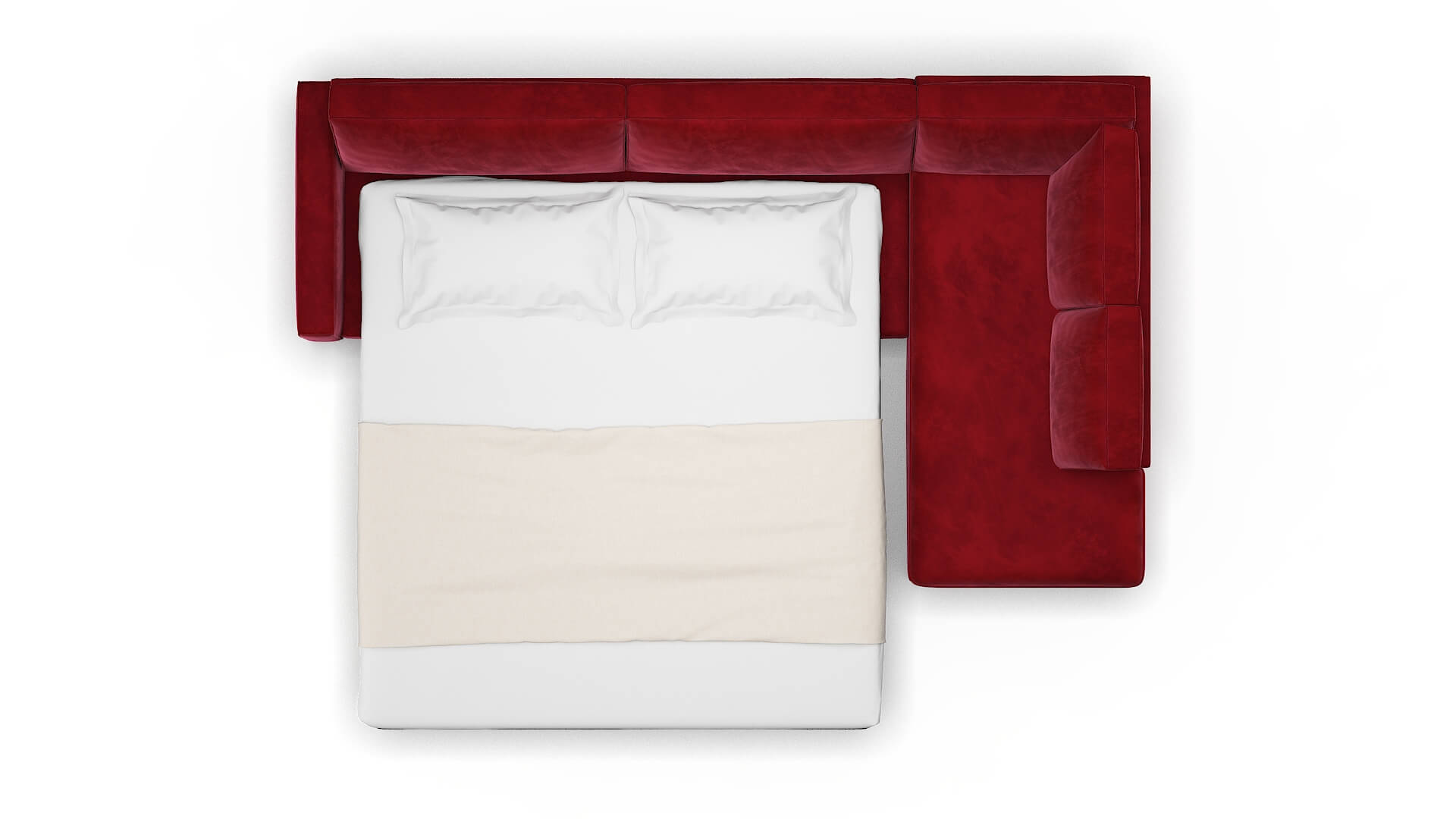 Alton Royale Ruby Panel Sleeper Espresso legs 3