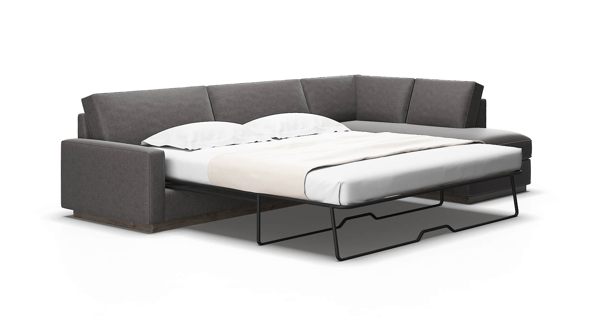 Alton Sasha grey Panel sleeper Espresso Legs  2