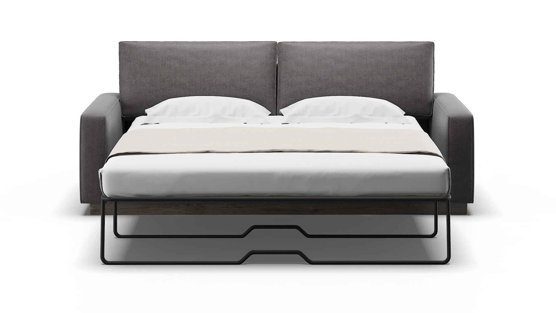 Alton Sasha Grey Sofa Sleeper Espresso legs 1