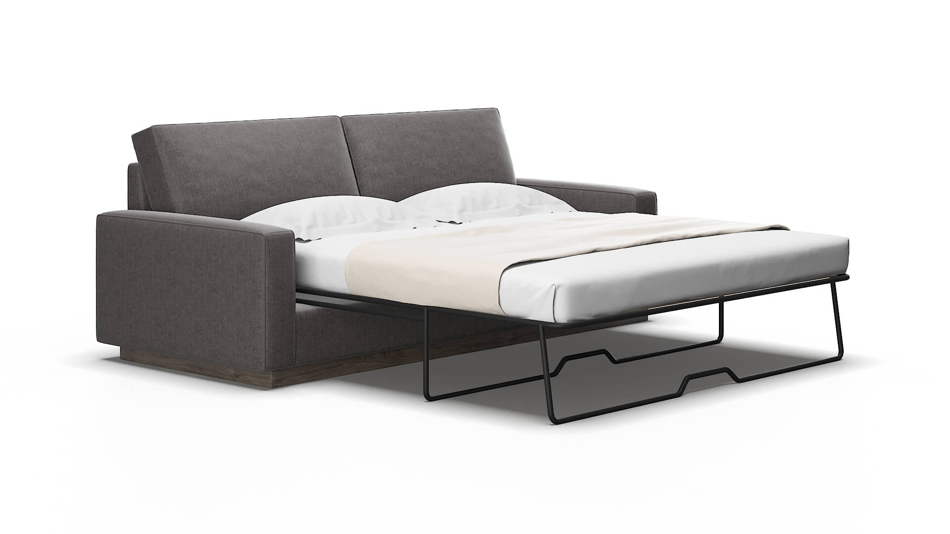 Alton Sasha Grey Sofa Sleeper Espresso legs 2