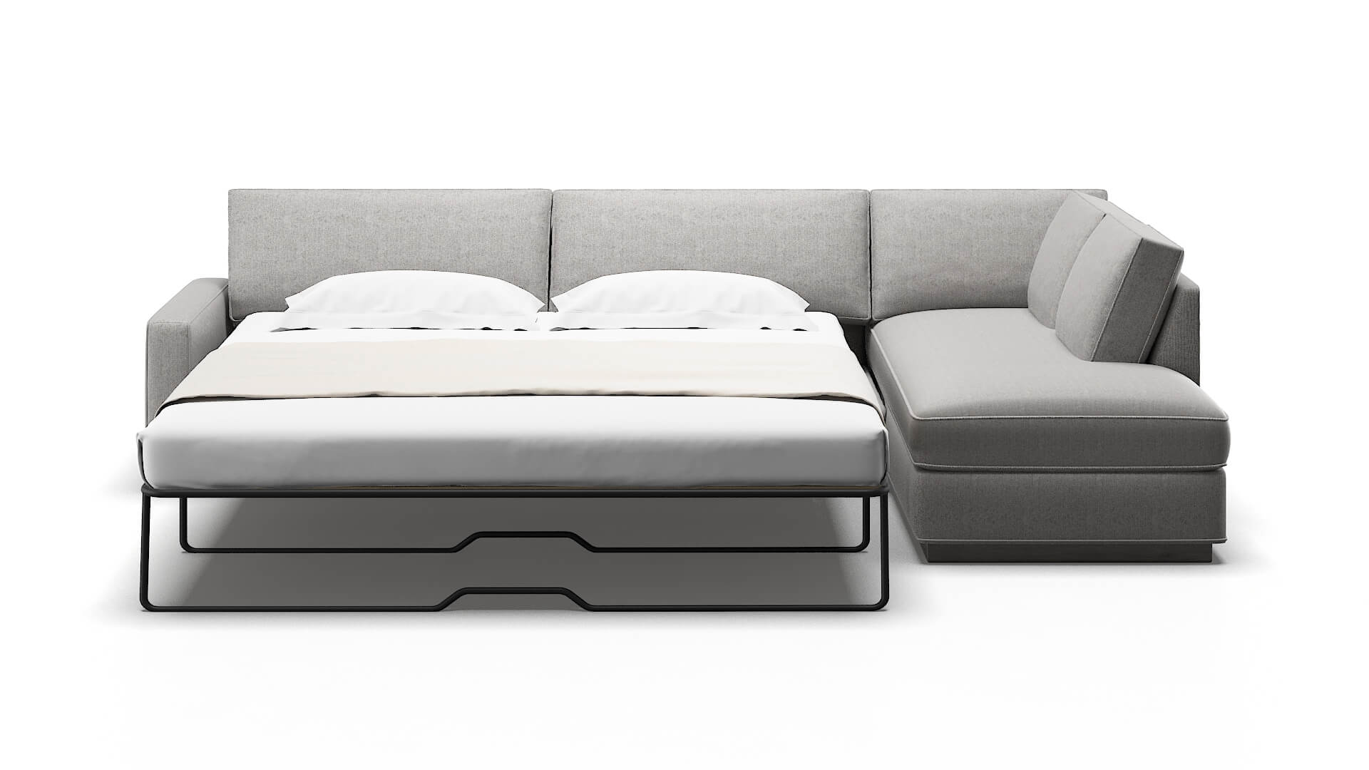 Alton Sasha Silver Panel Sleeper Espresso legs 1